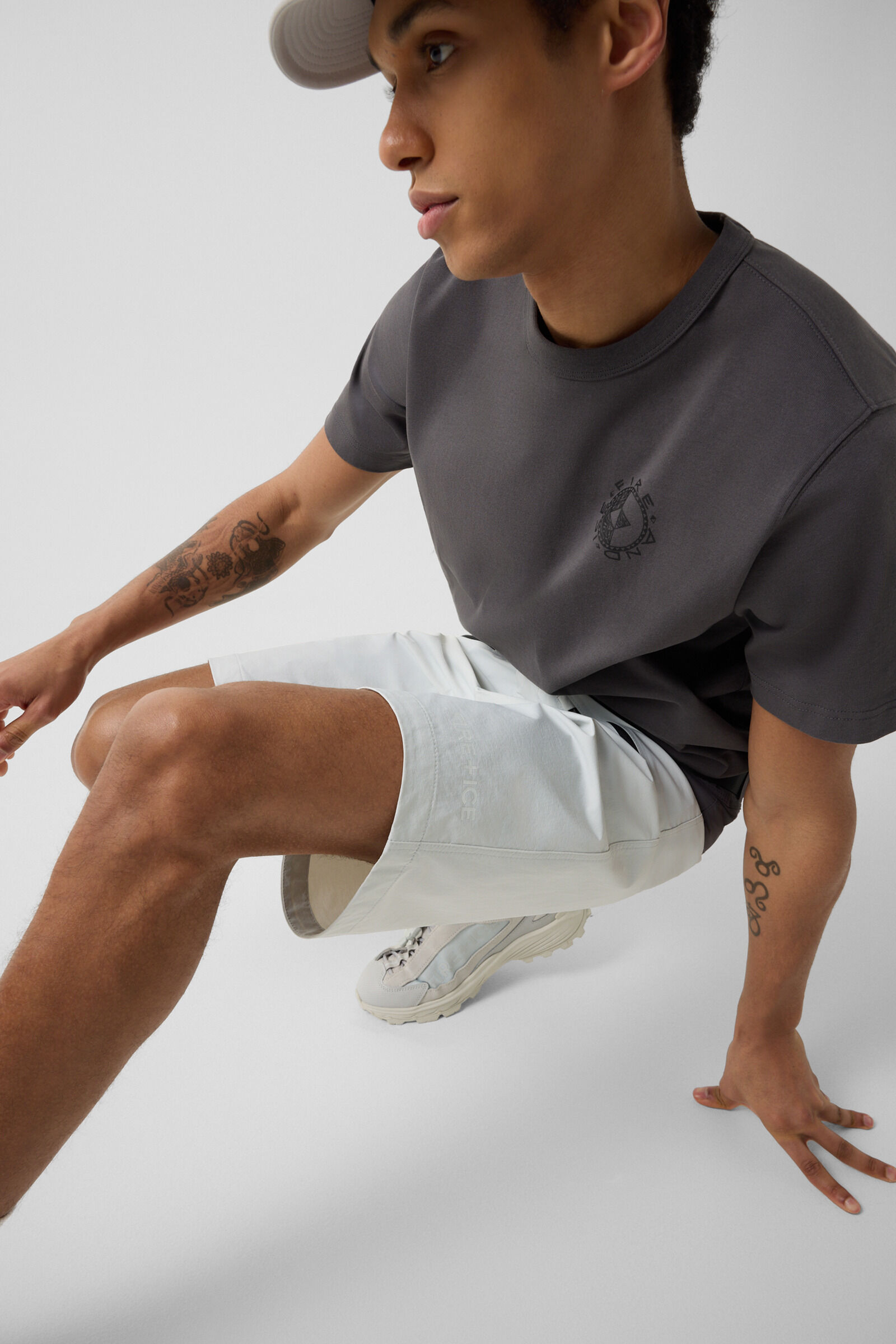 Carter functional shorts Light grey/anthracite