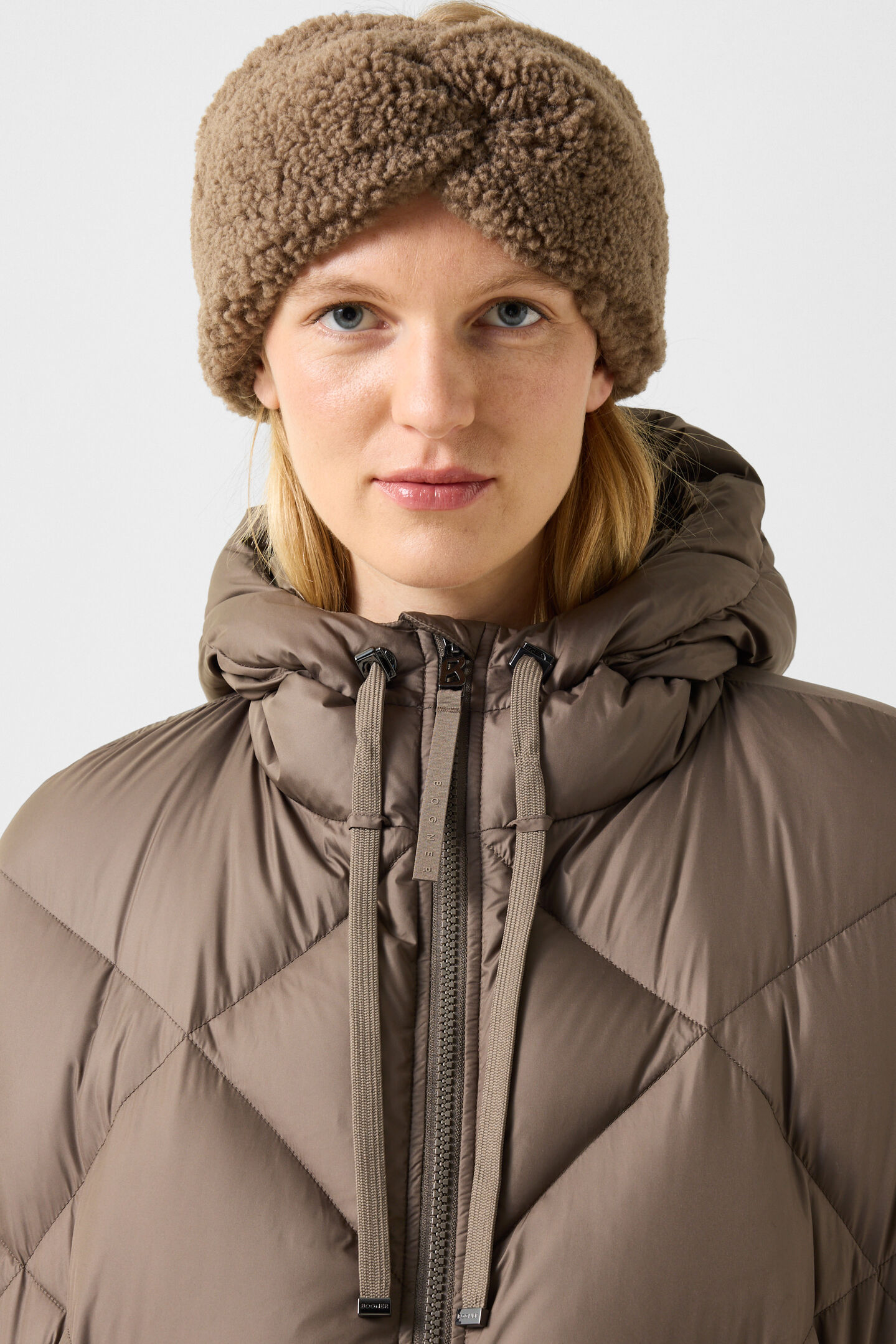 Sheryl Down Jacket Grey-brown
