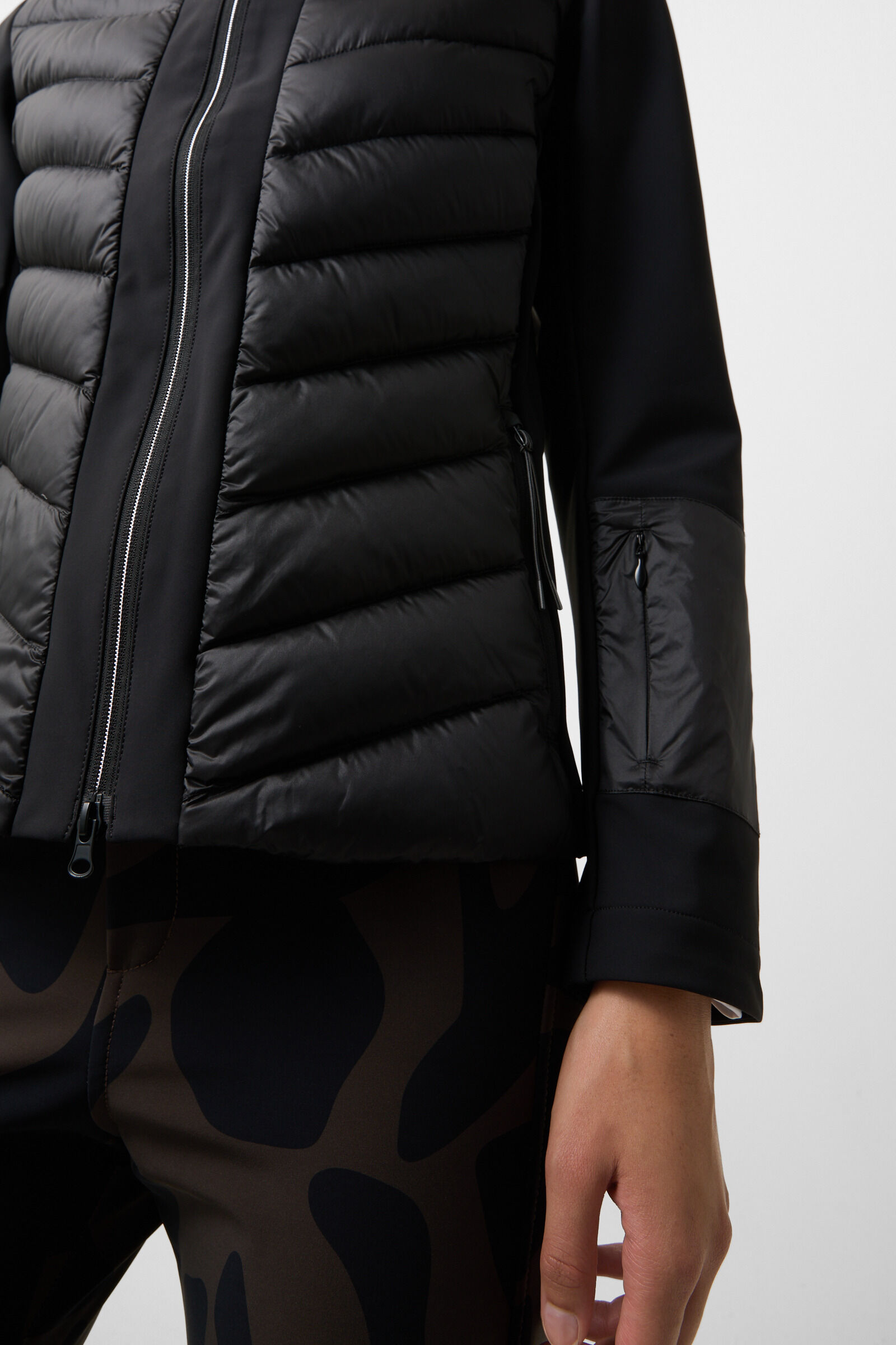 Joana hybride jas Zwart