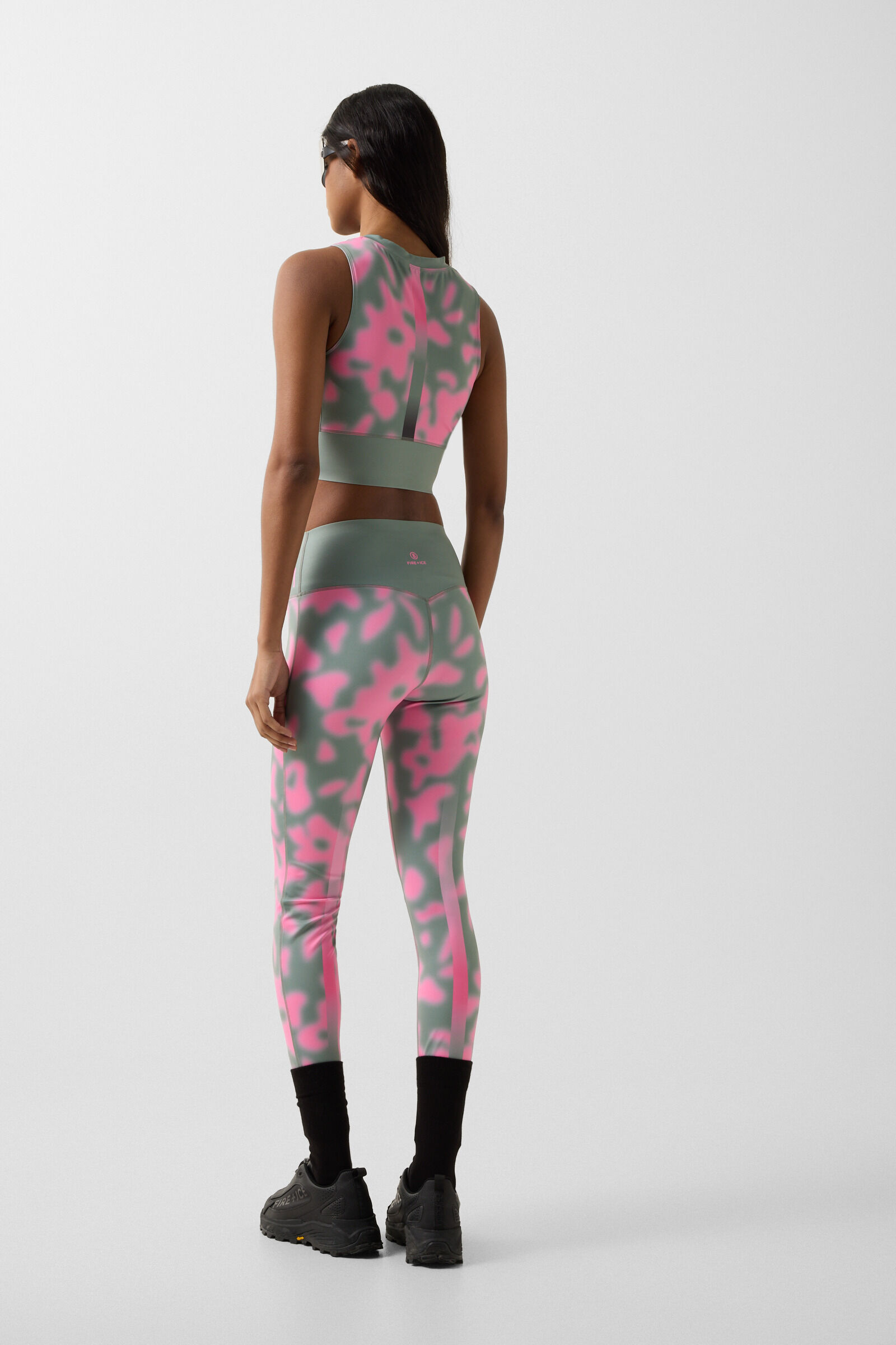 Tights Cherien Eukalyptus/Pink