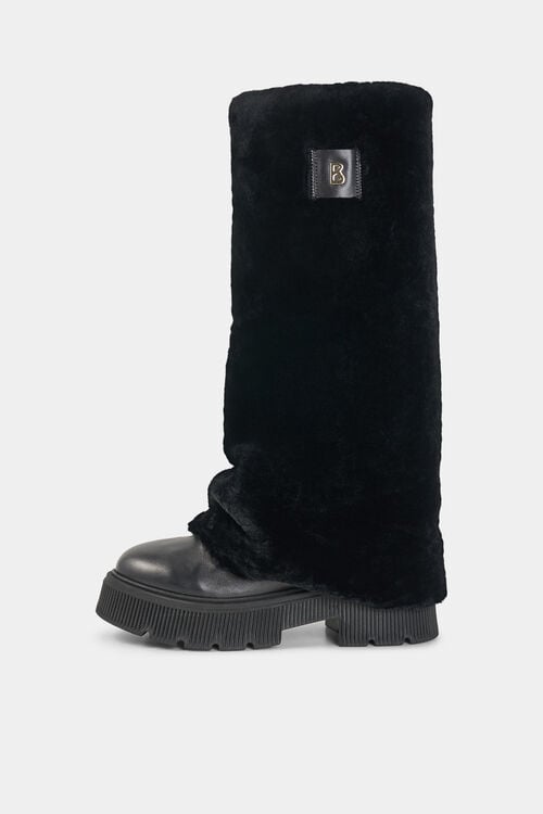 Turin lambskin boots Black