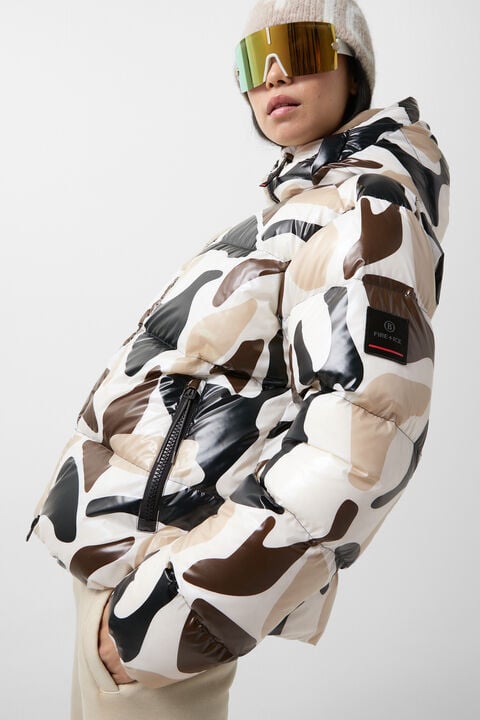 Vally down jacket Beige/black/brown Vally down jacket Beige/black/brown