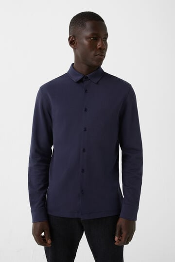 Jersey-Hemd Franz Navy-Blau Jersey-Hemd Franz Navy-Blau