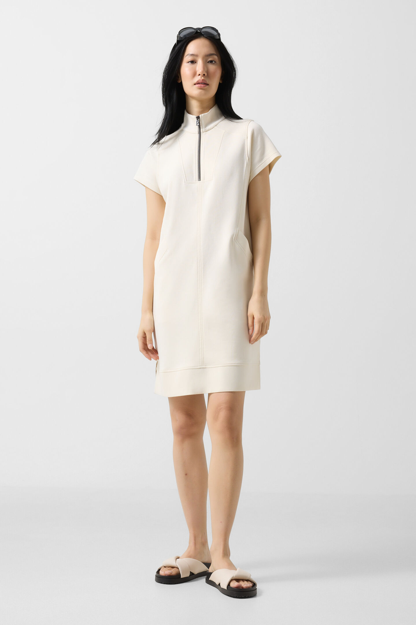 Coleen jersey dress Cream