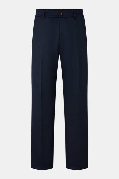 Bundfaltenhose Marcus Navy-Blau