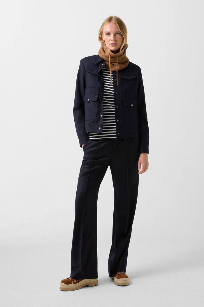 Emily flannel jacket Navy blue Emily flannel jacket Navy blue