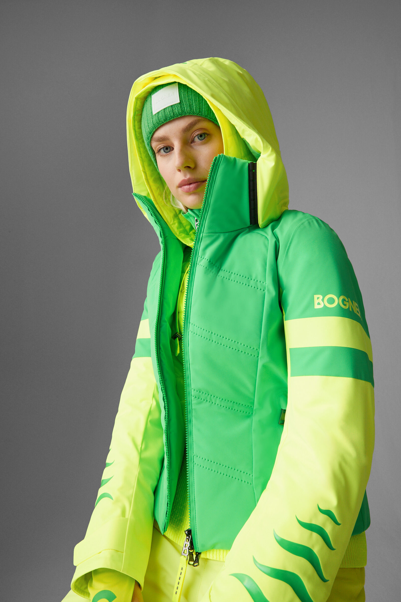 Bogner yellow cheap ski jacket