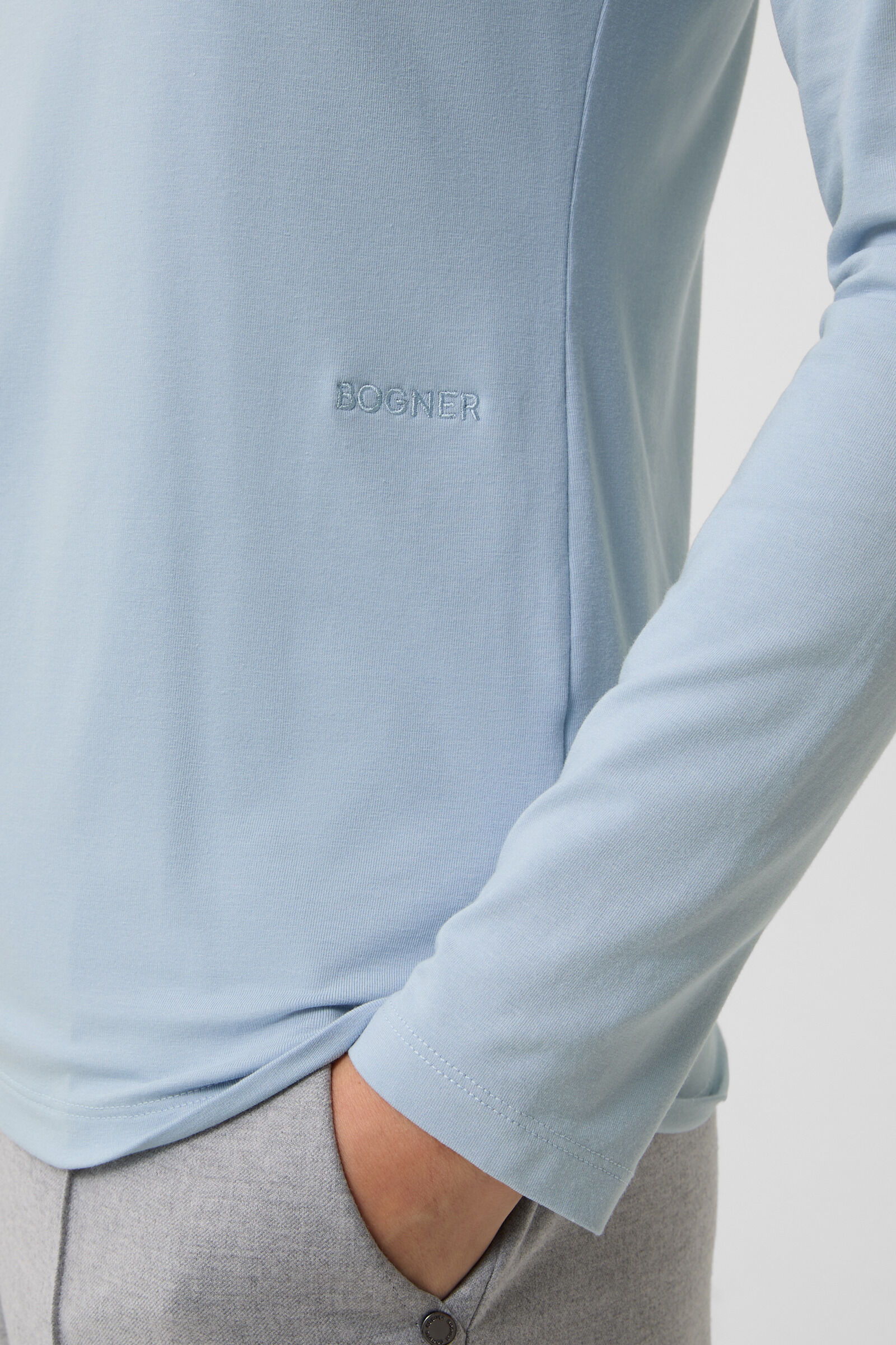 Longsleeve Alexi Hellblau