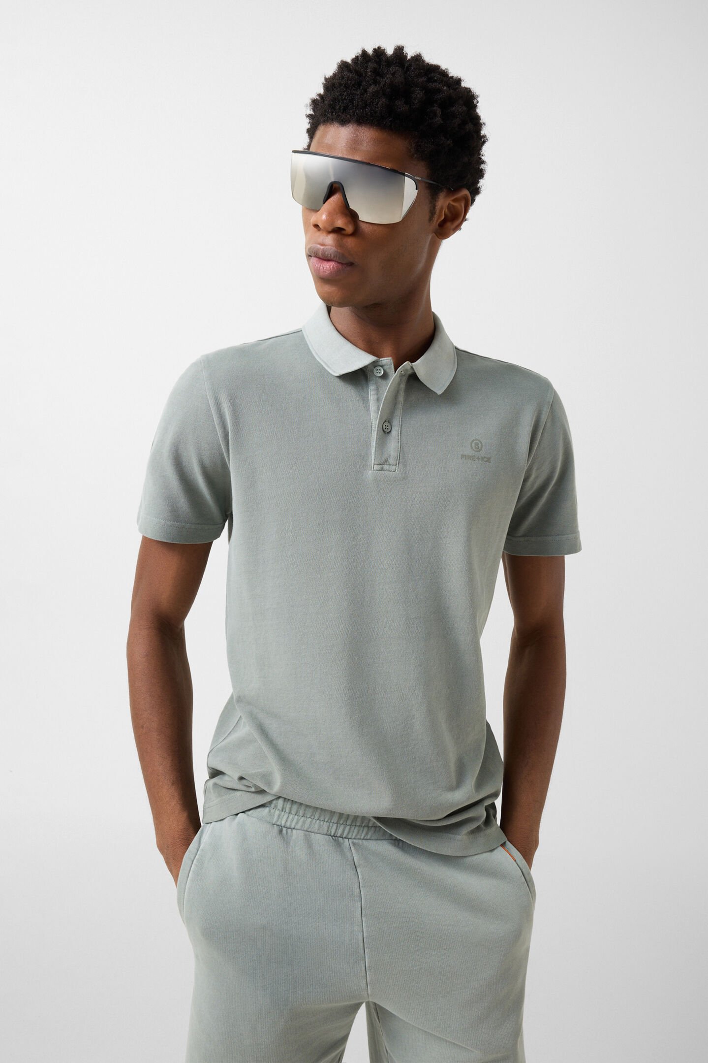Ramon polo shirt Eucalyptus