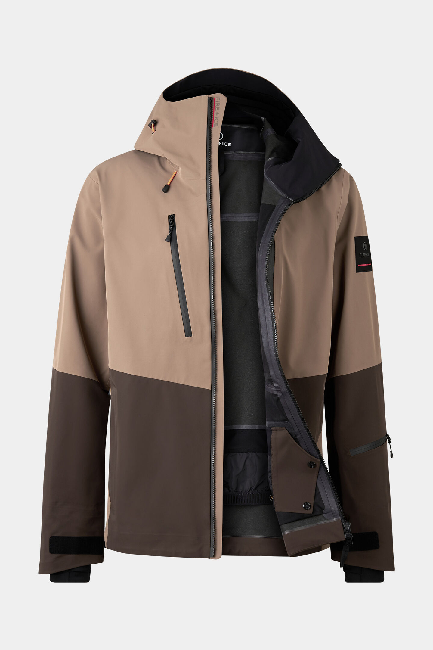 Piaro softshell ski jacket Caramel/Chocolate