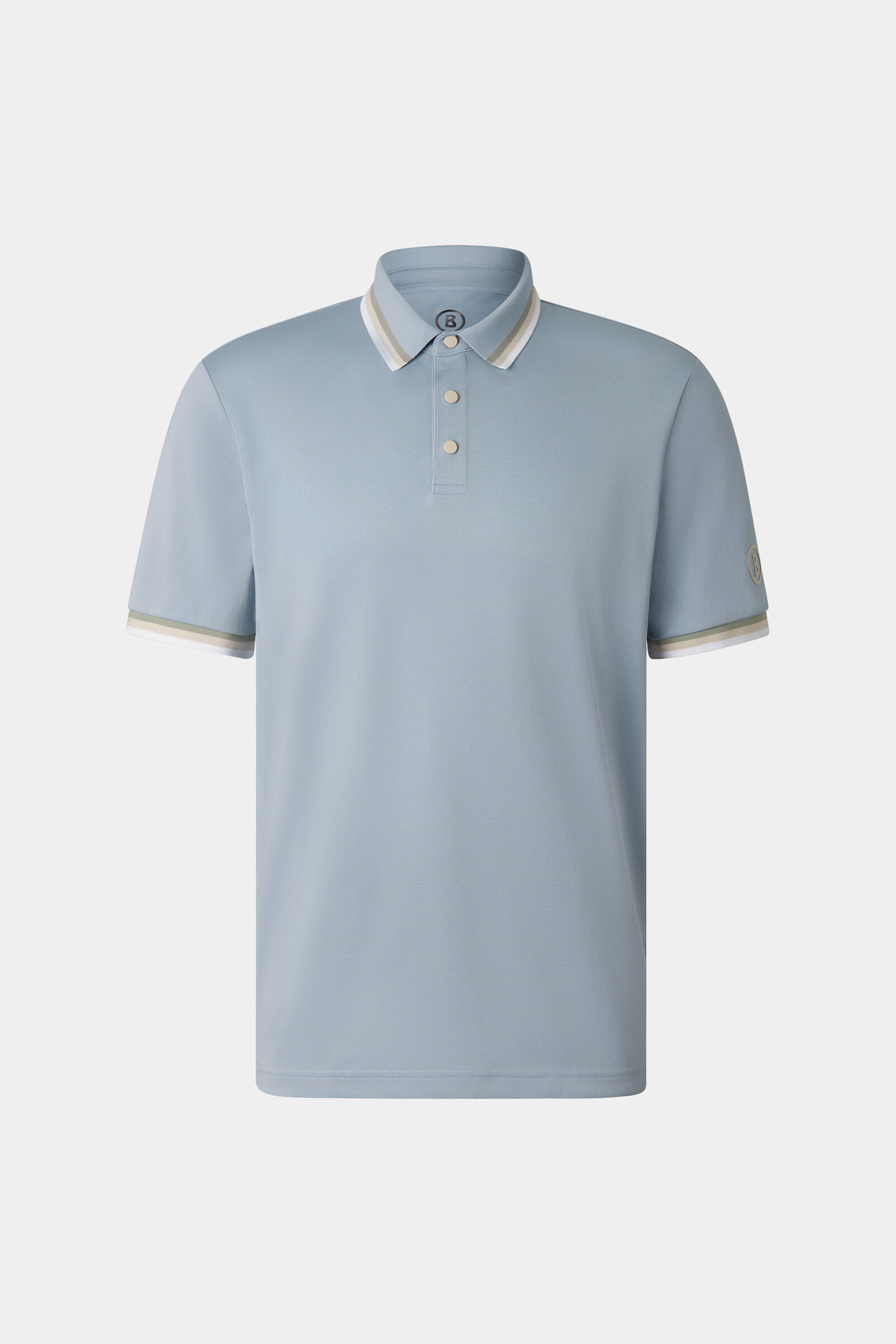 Arik functional short-sleeved top Misty blue