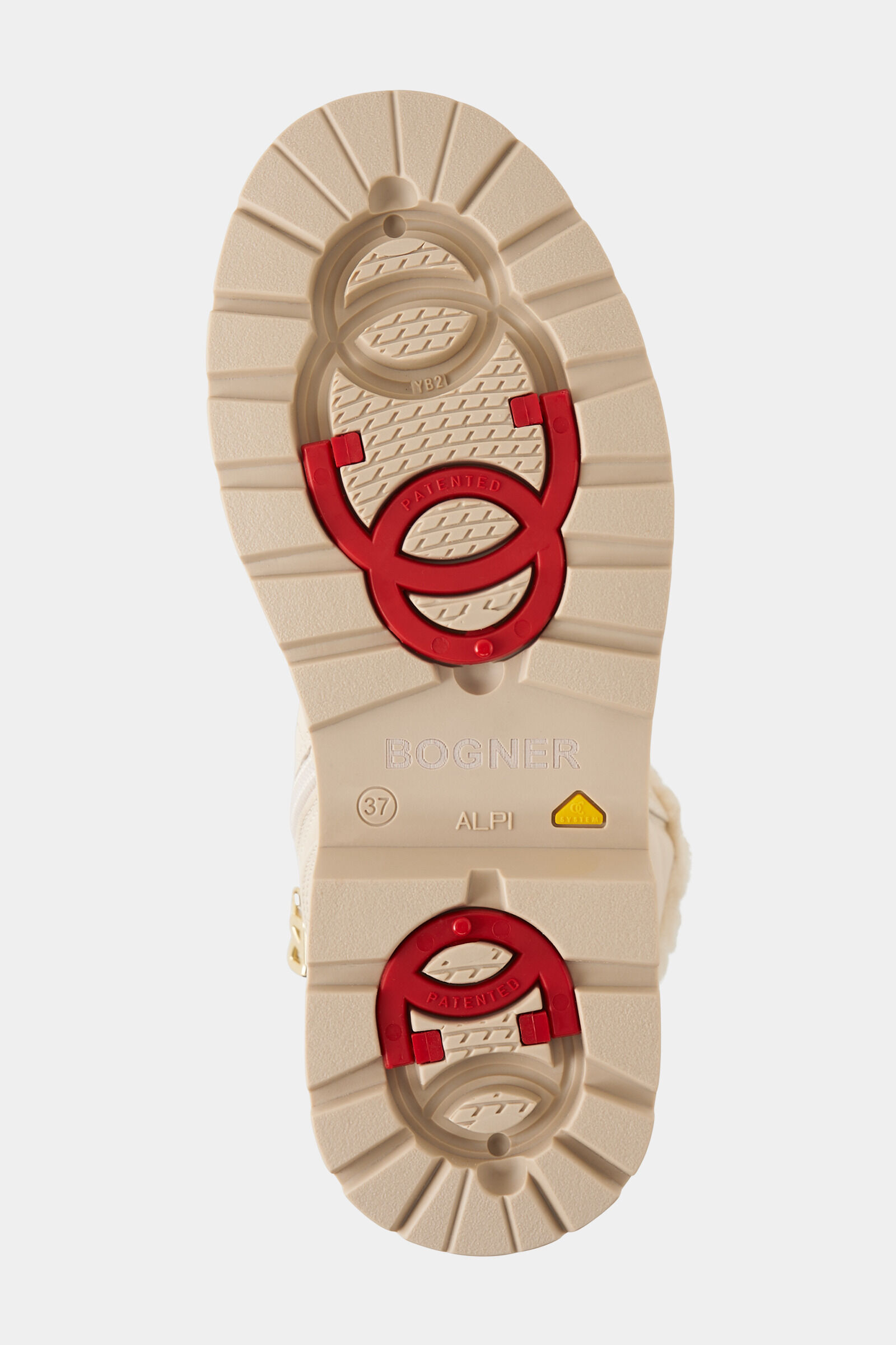 Mid boots St.Moritz with spikes Beige