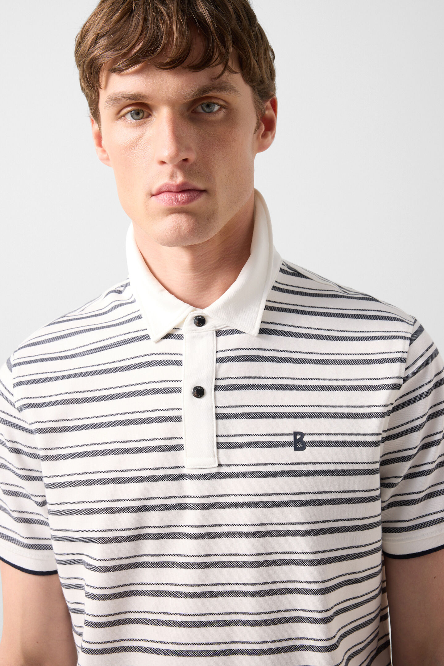 Timo polo shirt Black/Off-White