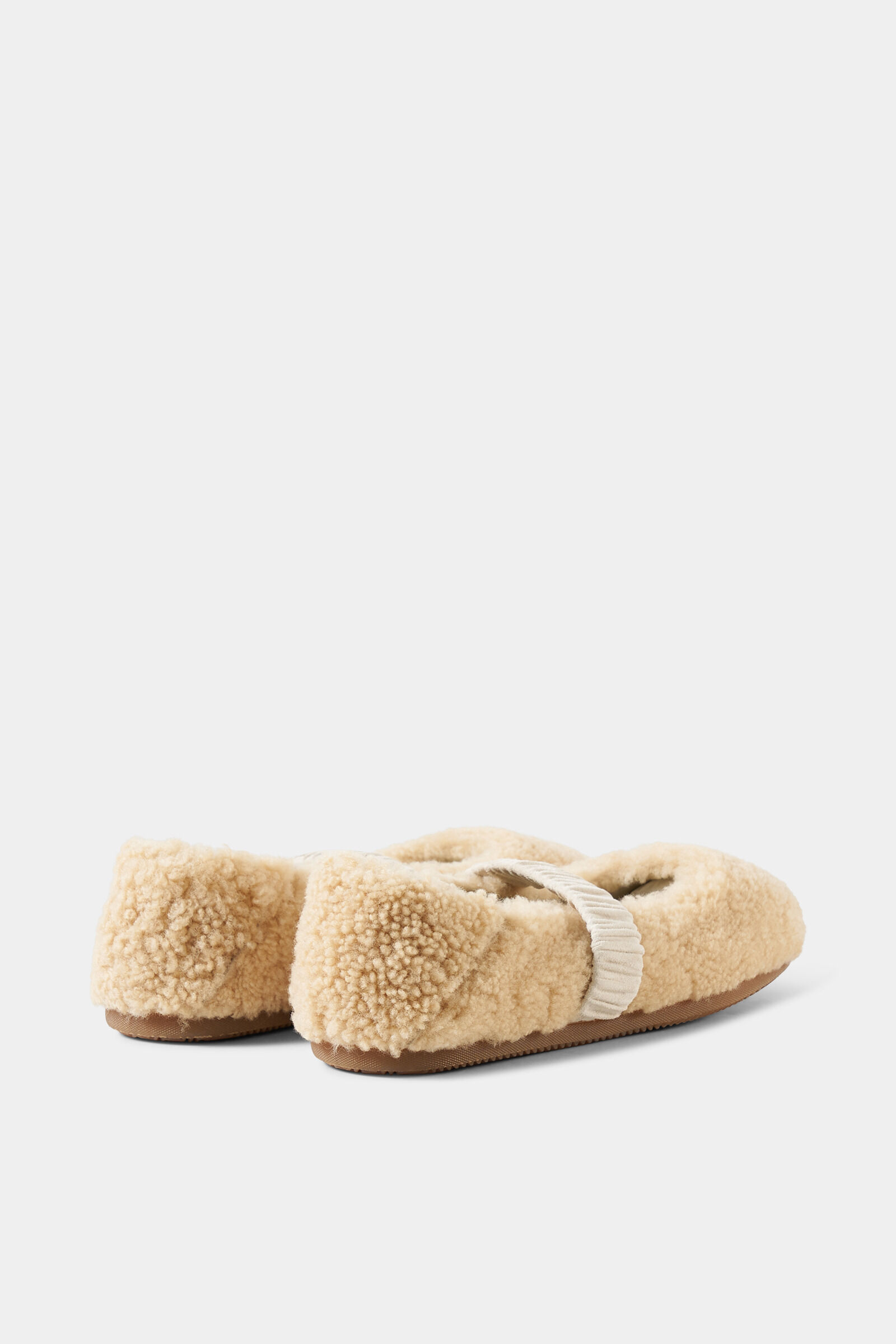 Lambskin ballerina flats Beige