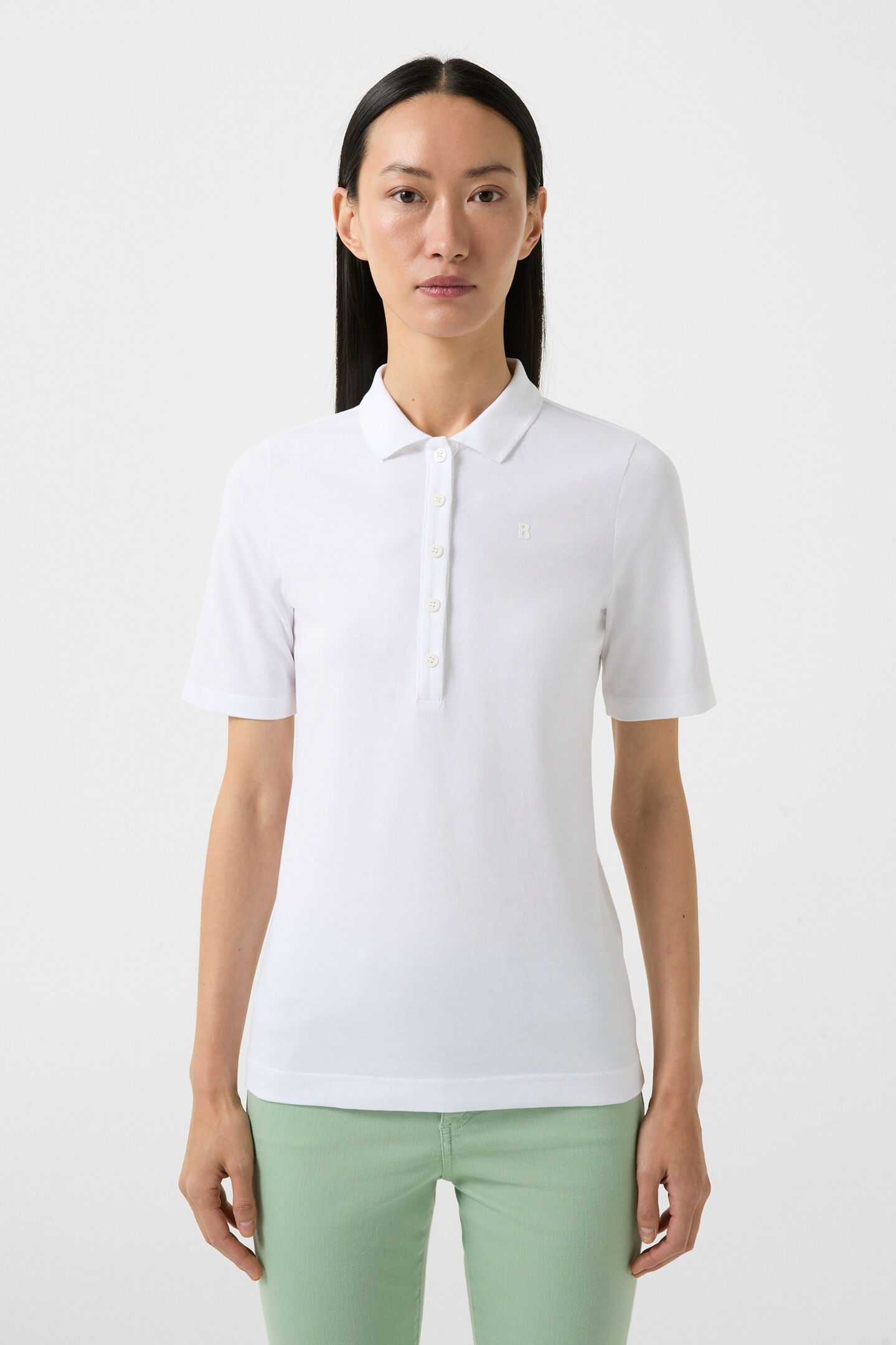 Malika polo shirt White
