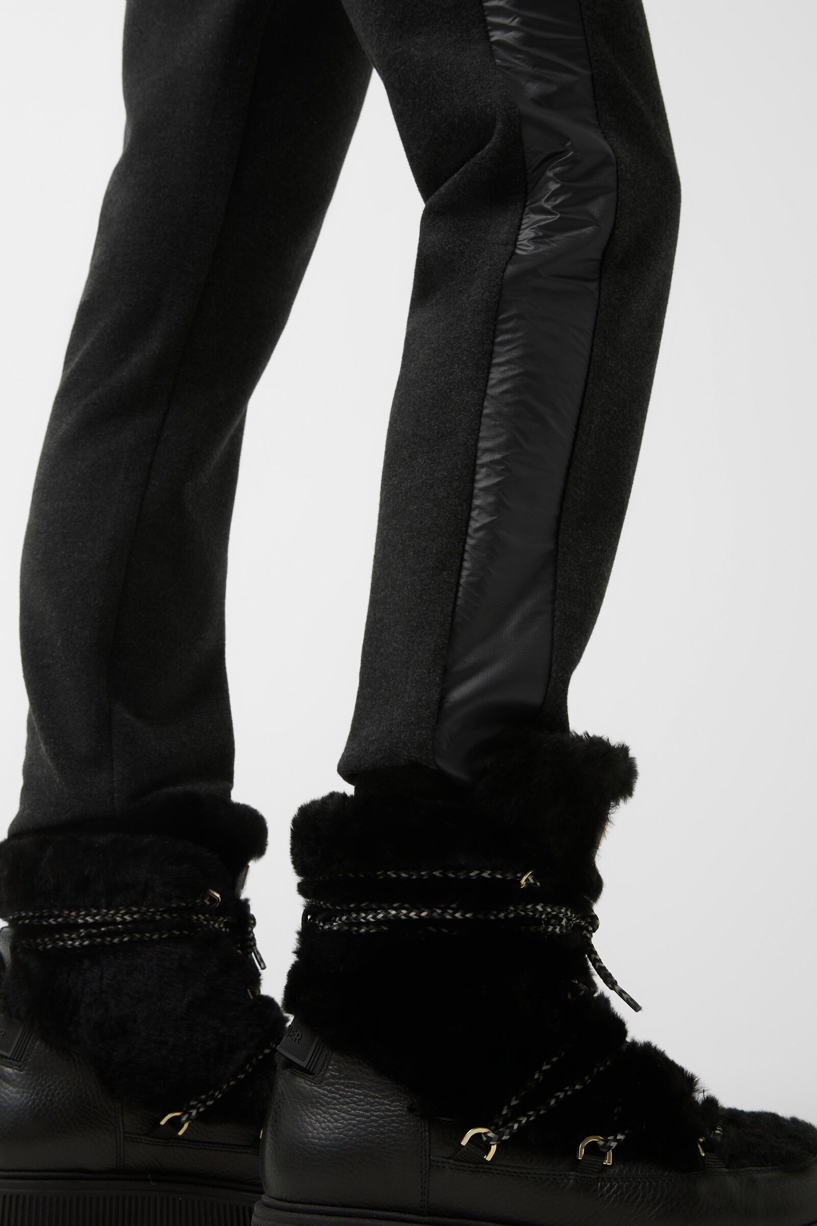 Kimmie flannel trousers Anthracite