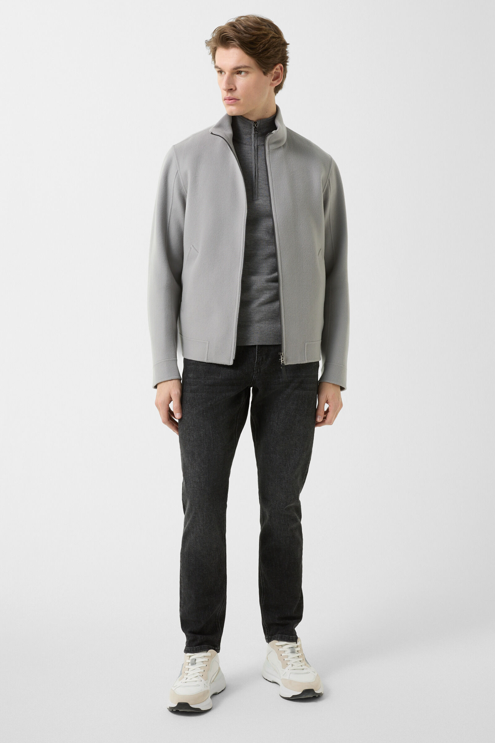 Virgin wool Ouri troyer Grey