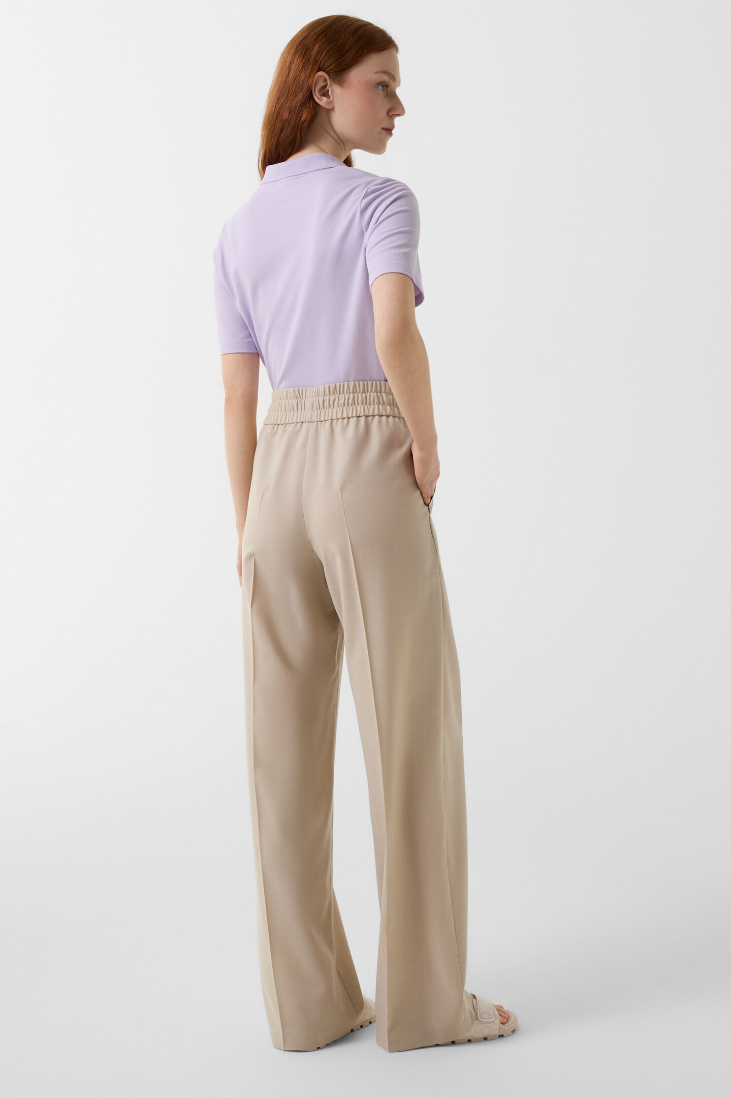 Bundfaltenhose Ella Beige