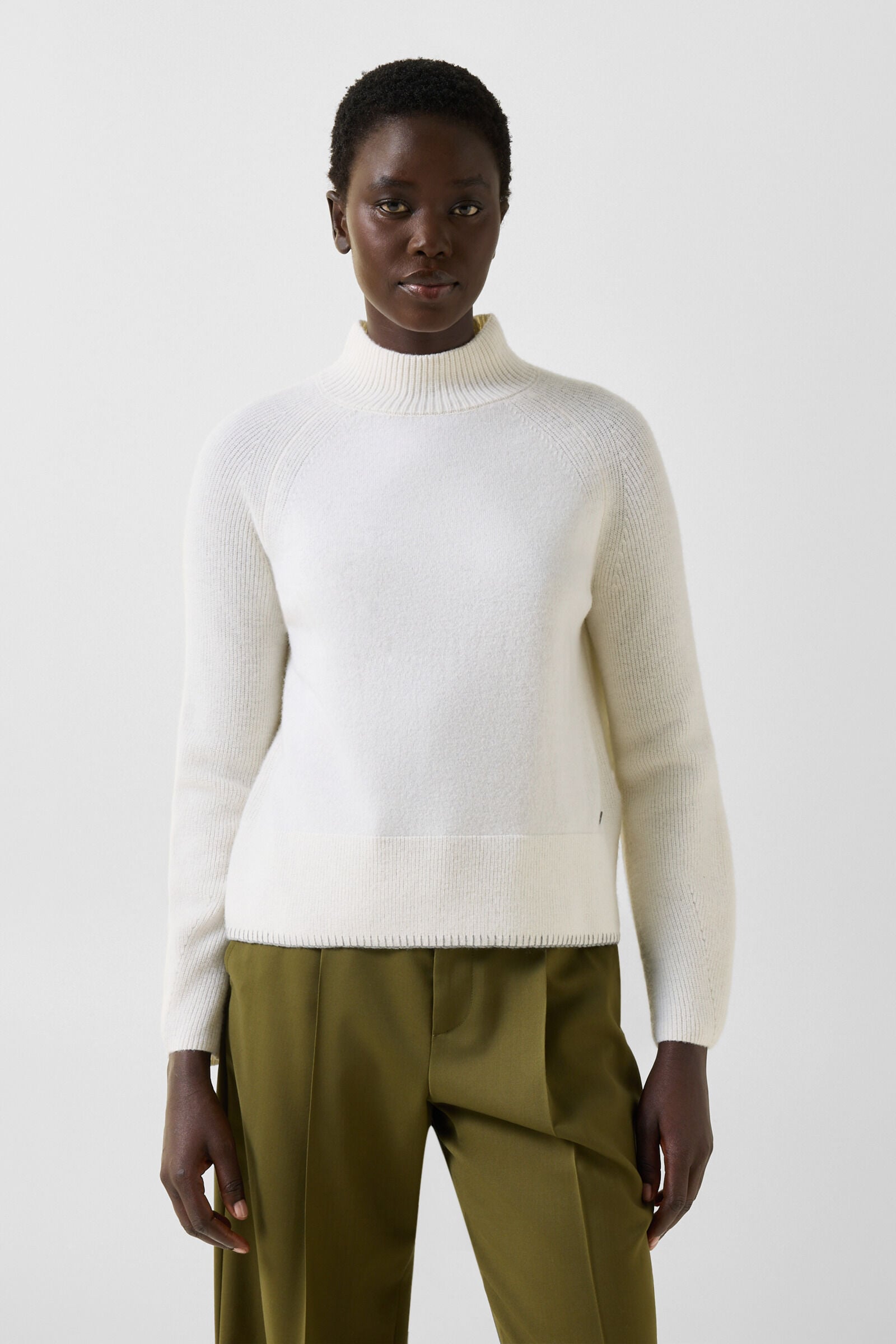 Schurwoll-Pullover Lena Off-White