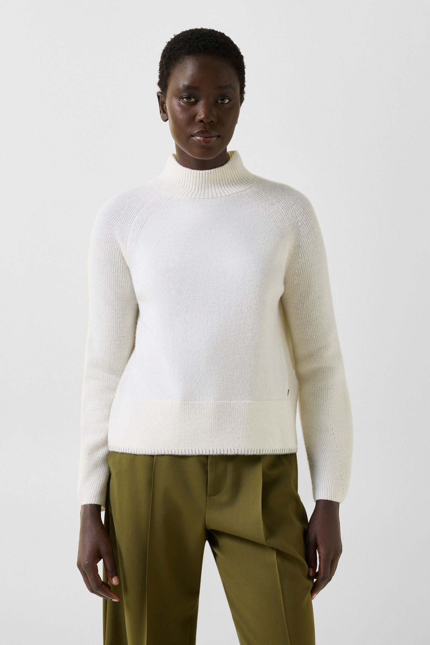 Schurwoll-Pullover Lena Off-White