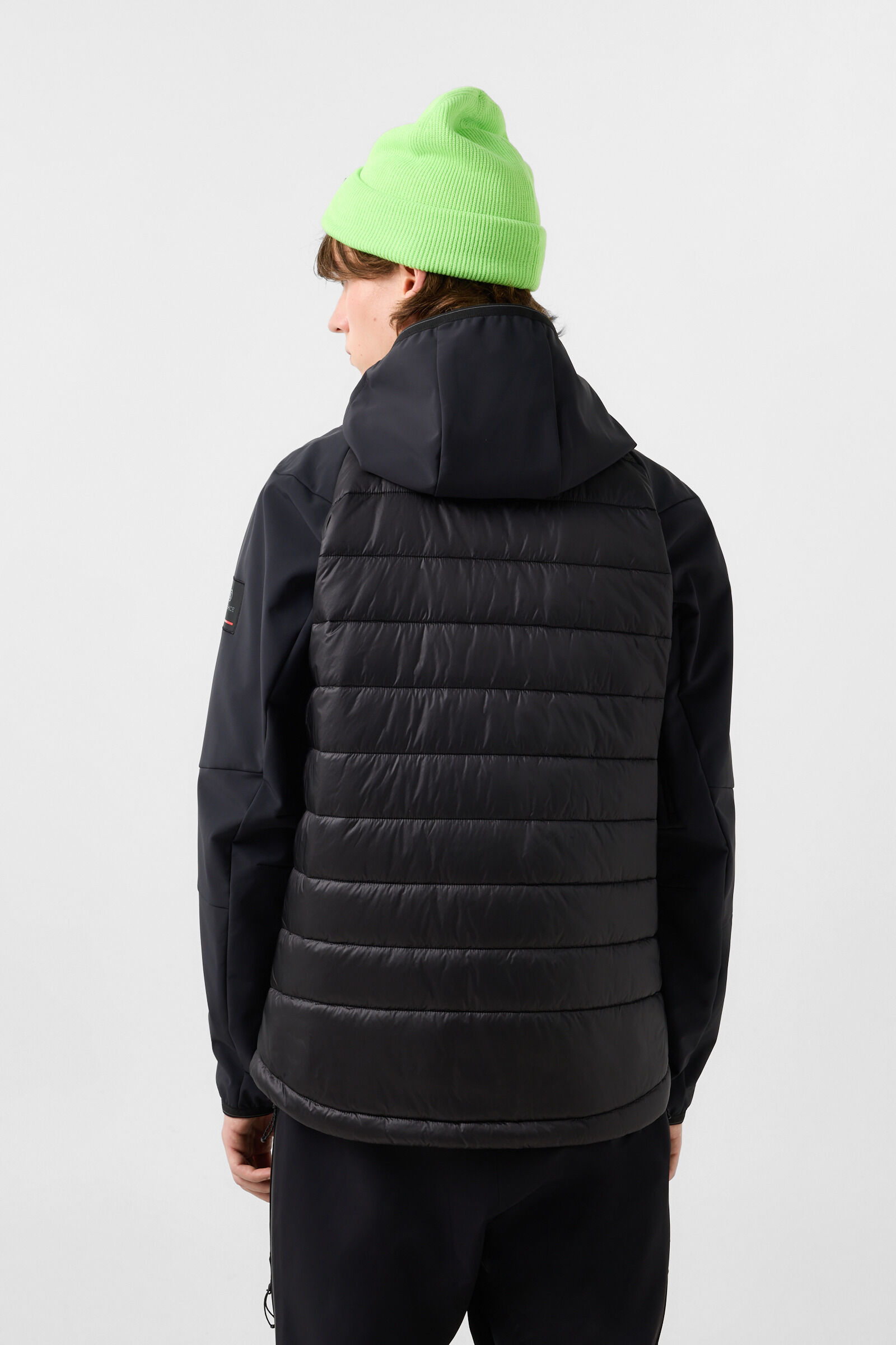 Anian Softshell Quilted Jacket Black
