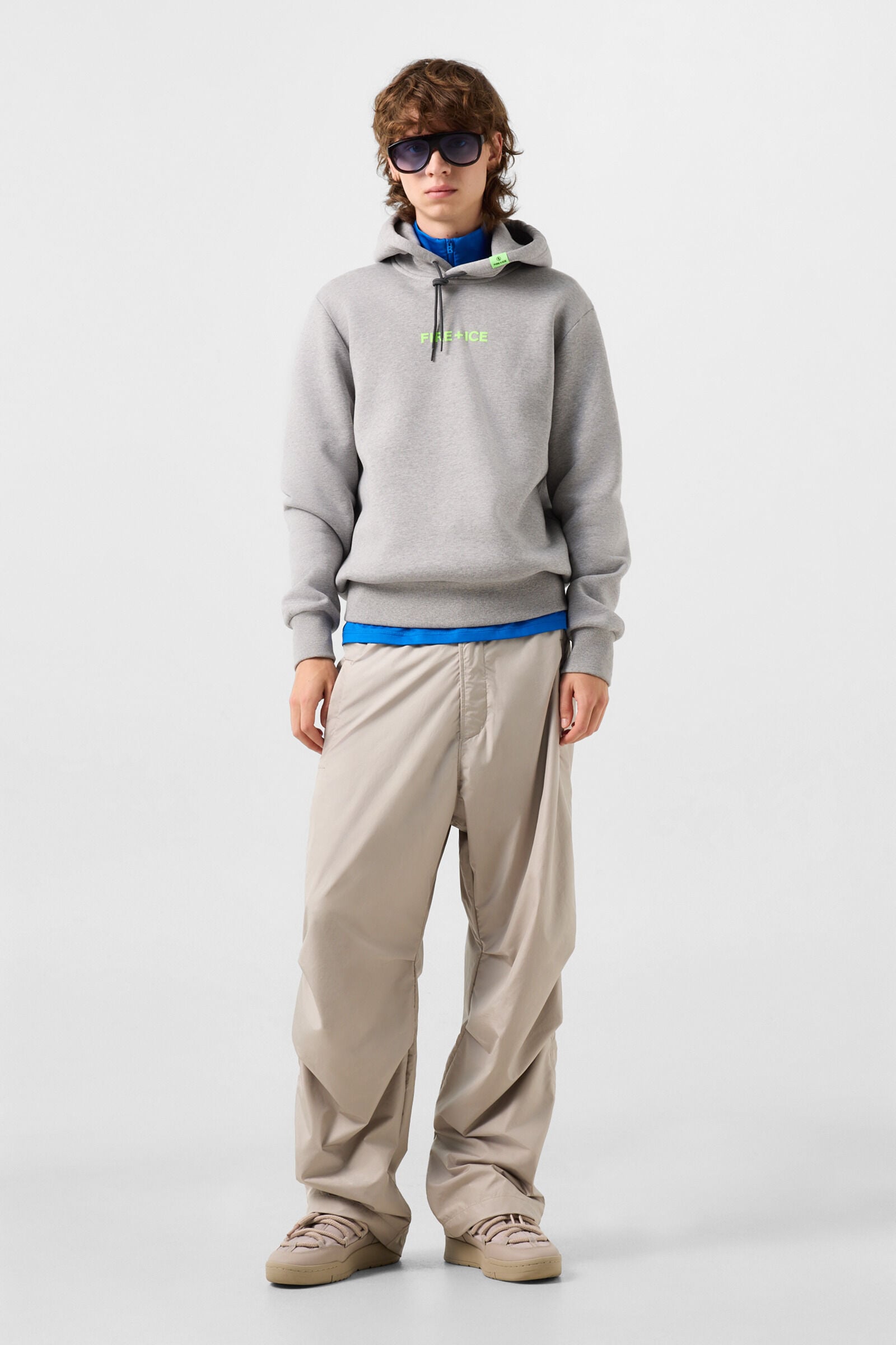 Baumwoll-Hoodie Covell Grau