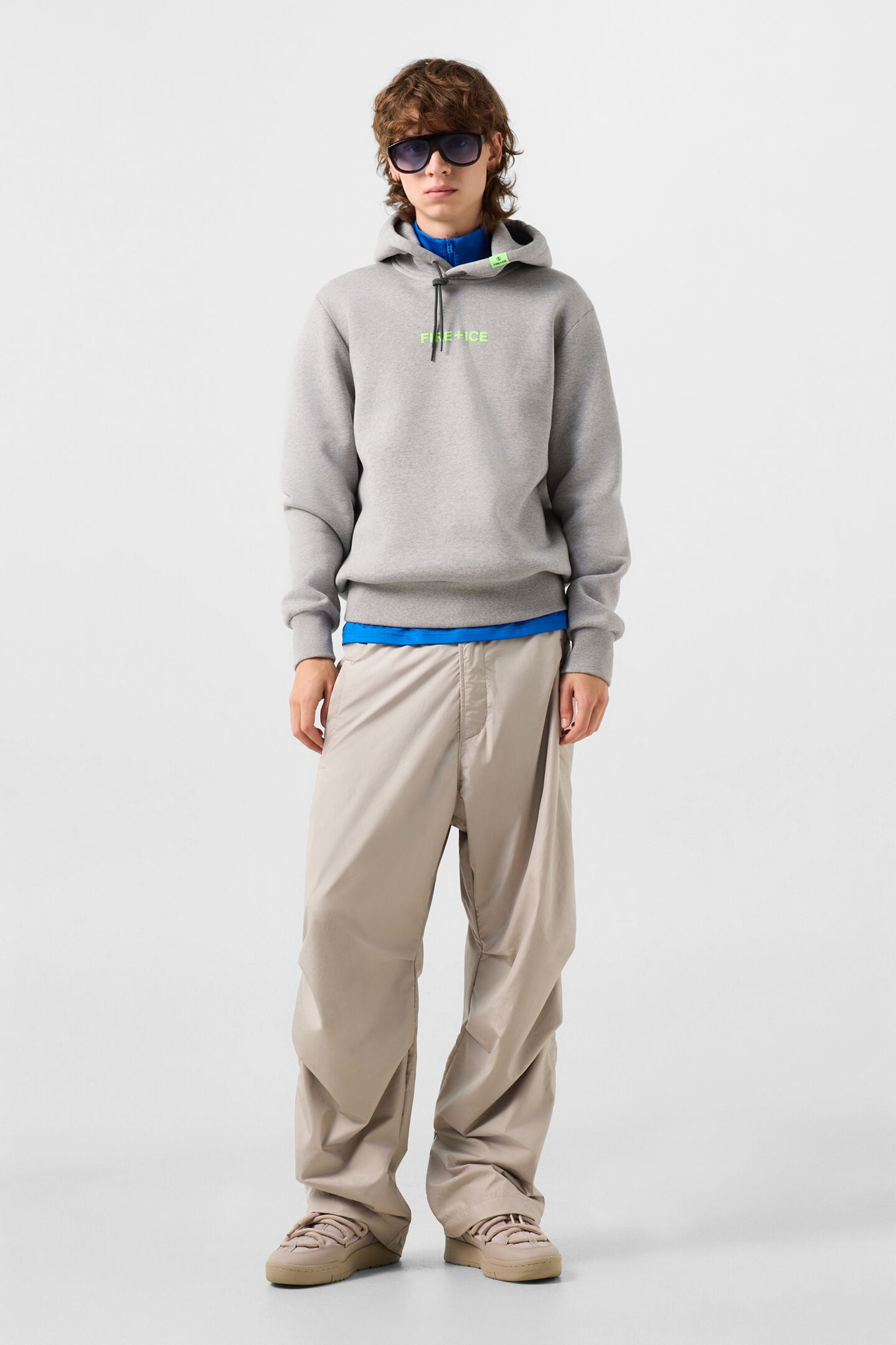 Baumwoll-Hoodie Covell Grau