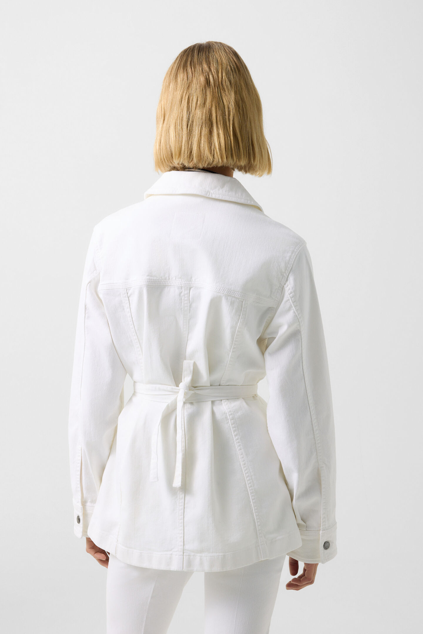 Pelin denim jacket White