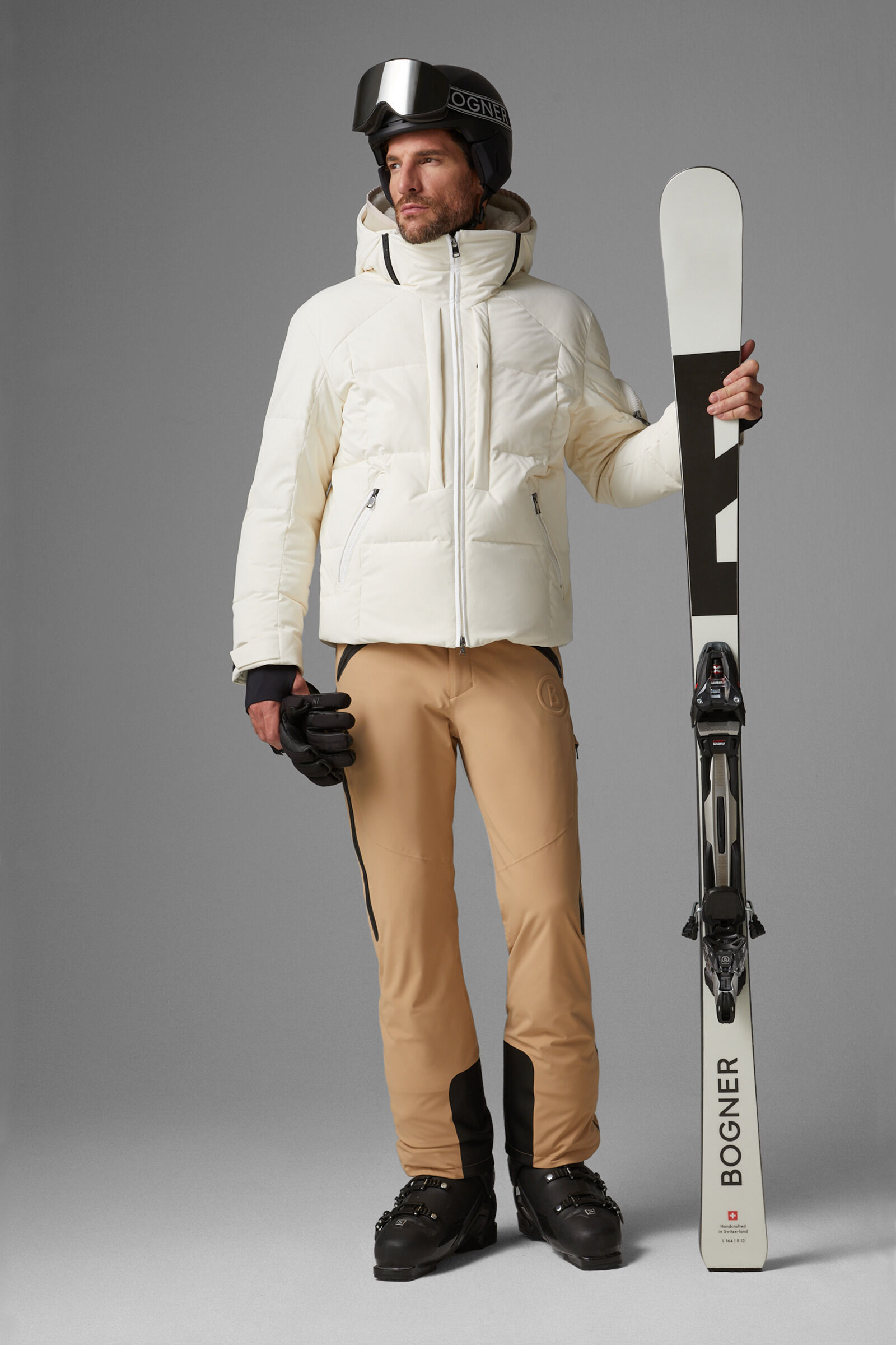 White down ski jacket top