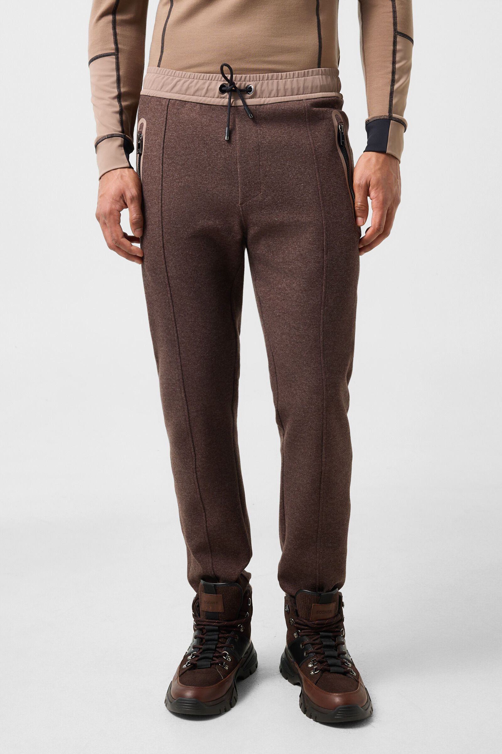 Bryan Flannel Trousers Dark brown