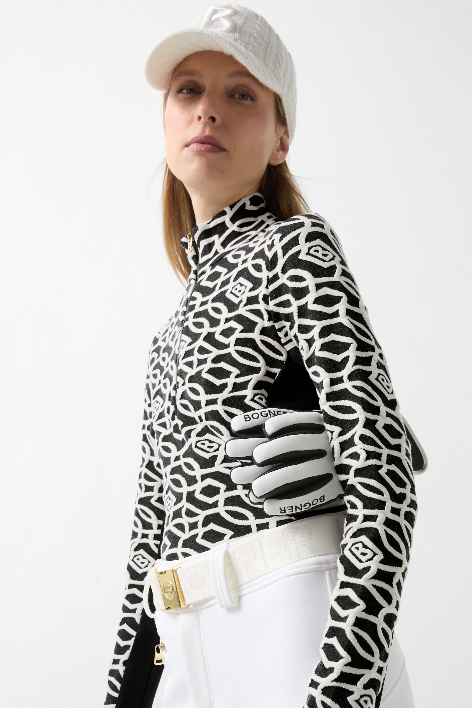 Jacquard first layer Jasmina Black/white