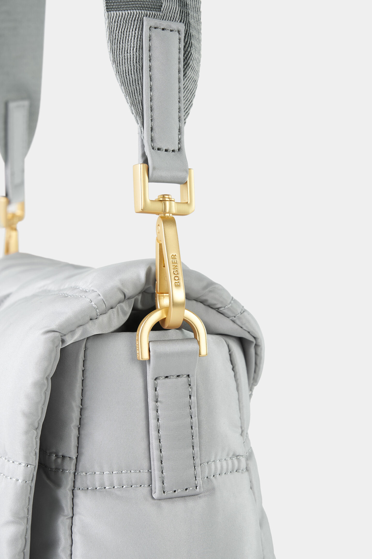 Schultertasche Wallis Tessuto Bar Grau