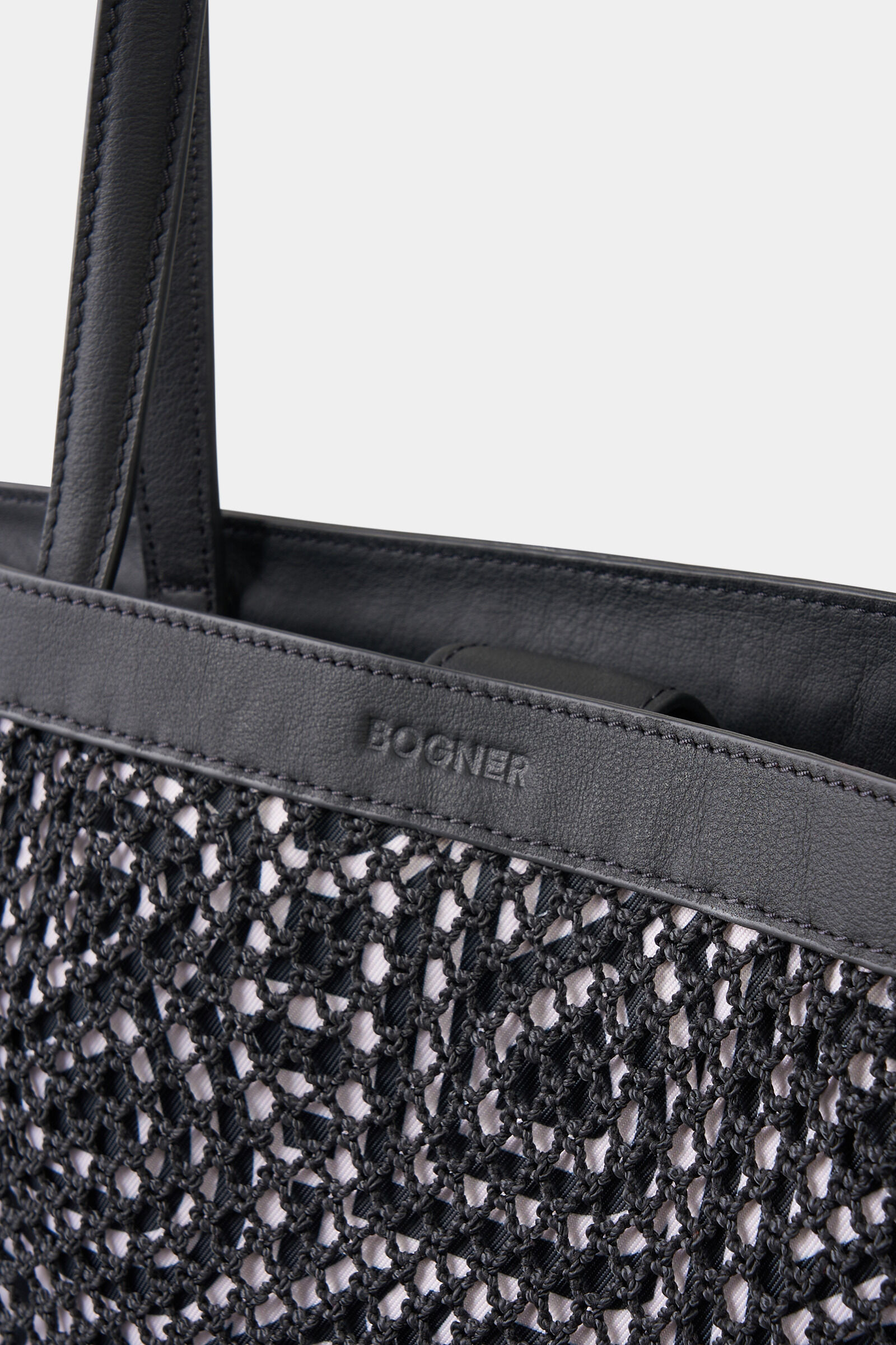 Tote-Bag Walensee Caja Schwarz/Off-White