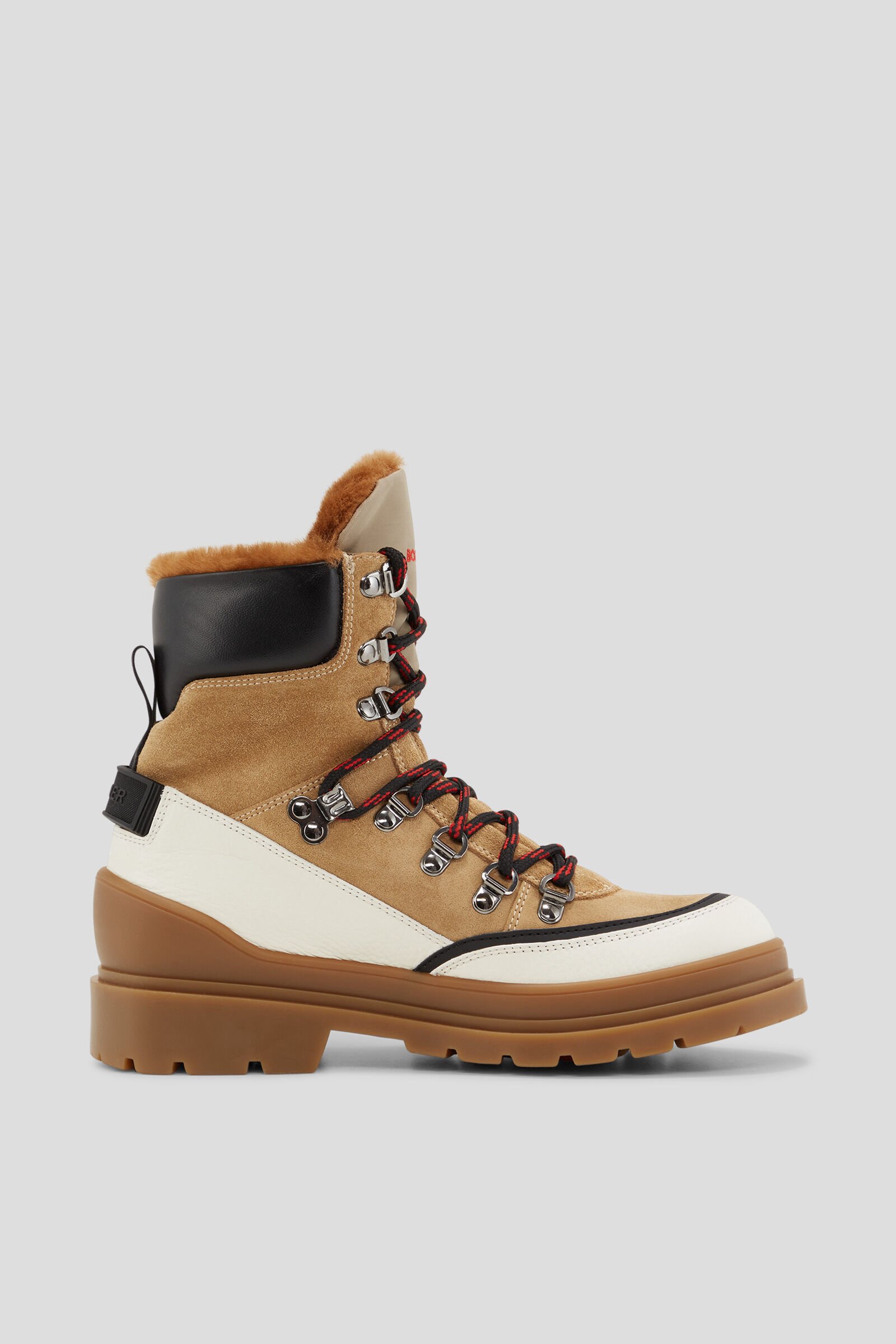White chunky hiker boots new arrivals