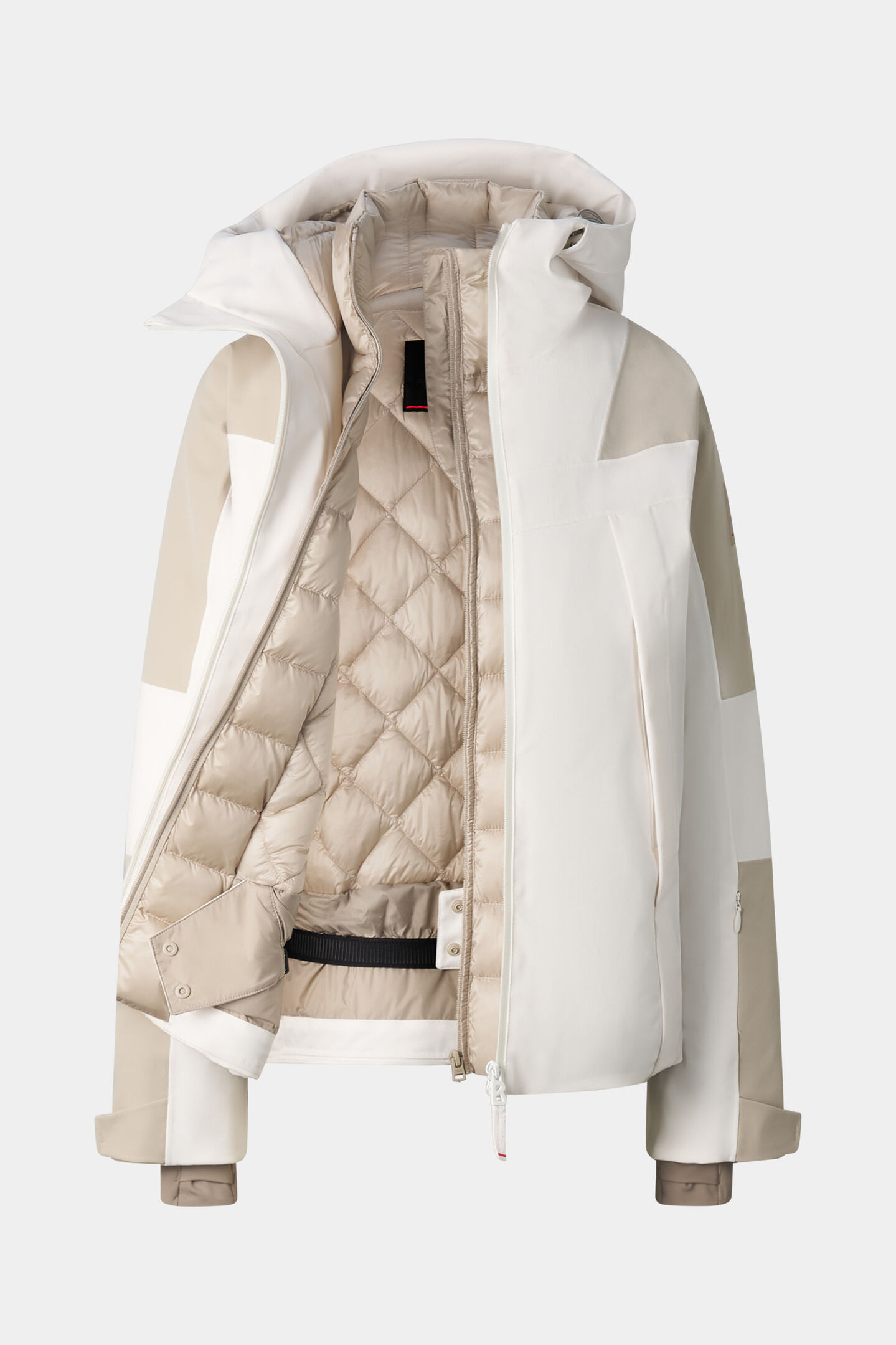 Skijacke Tinka Wei&szlig;/Beige
