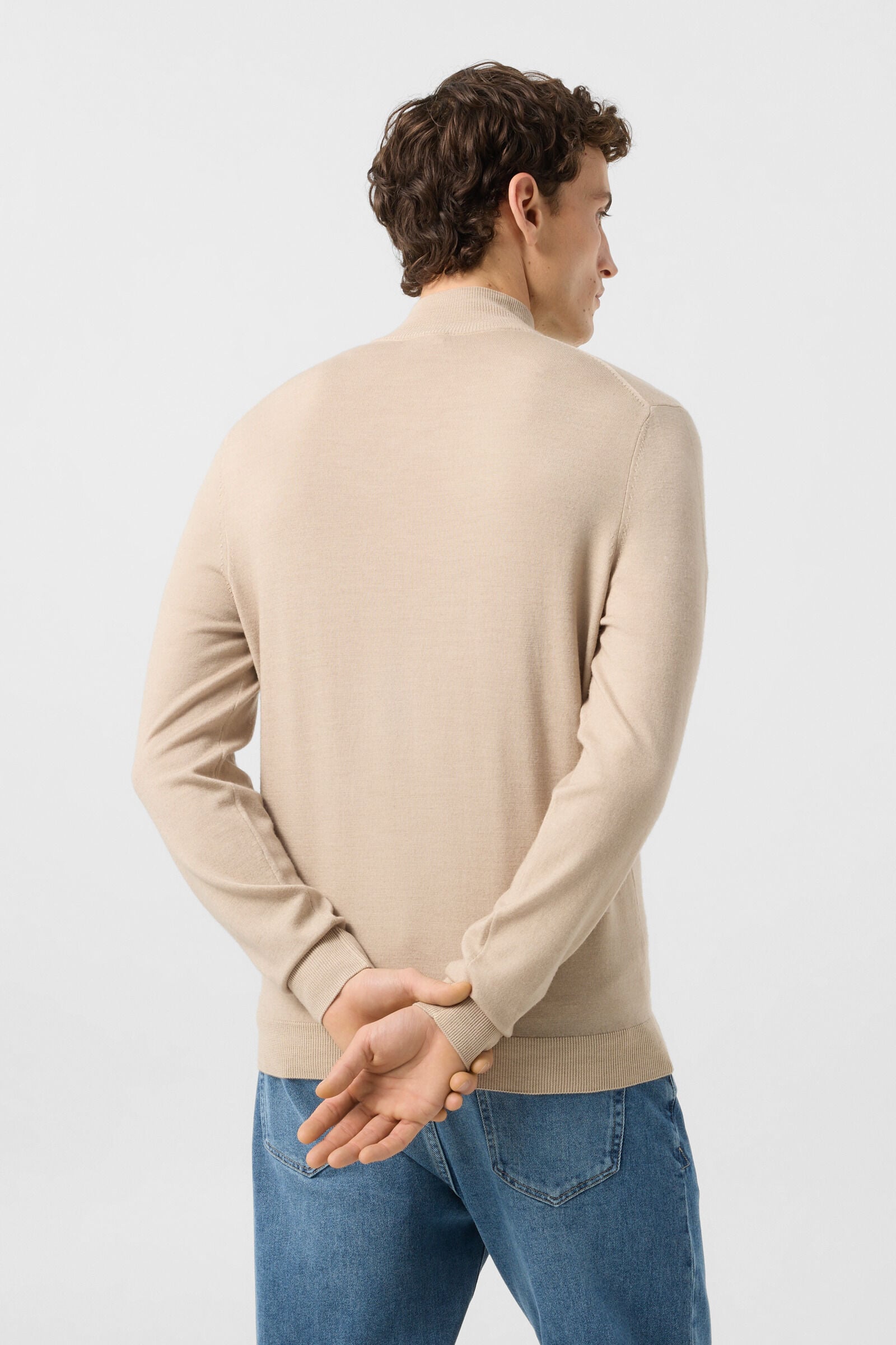 Ouri merino troyer Beige