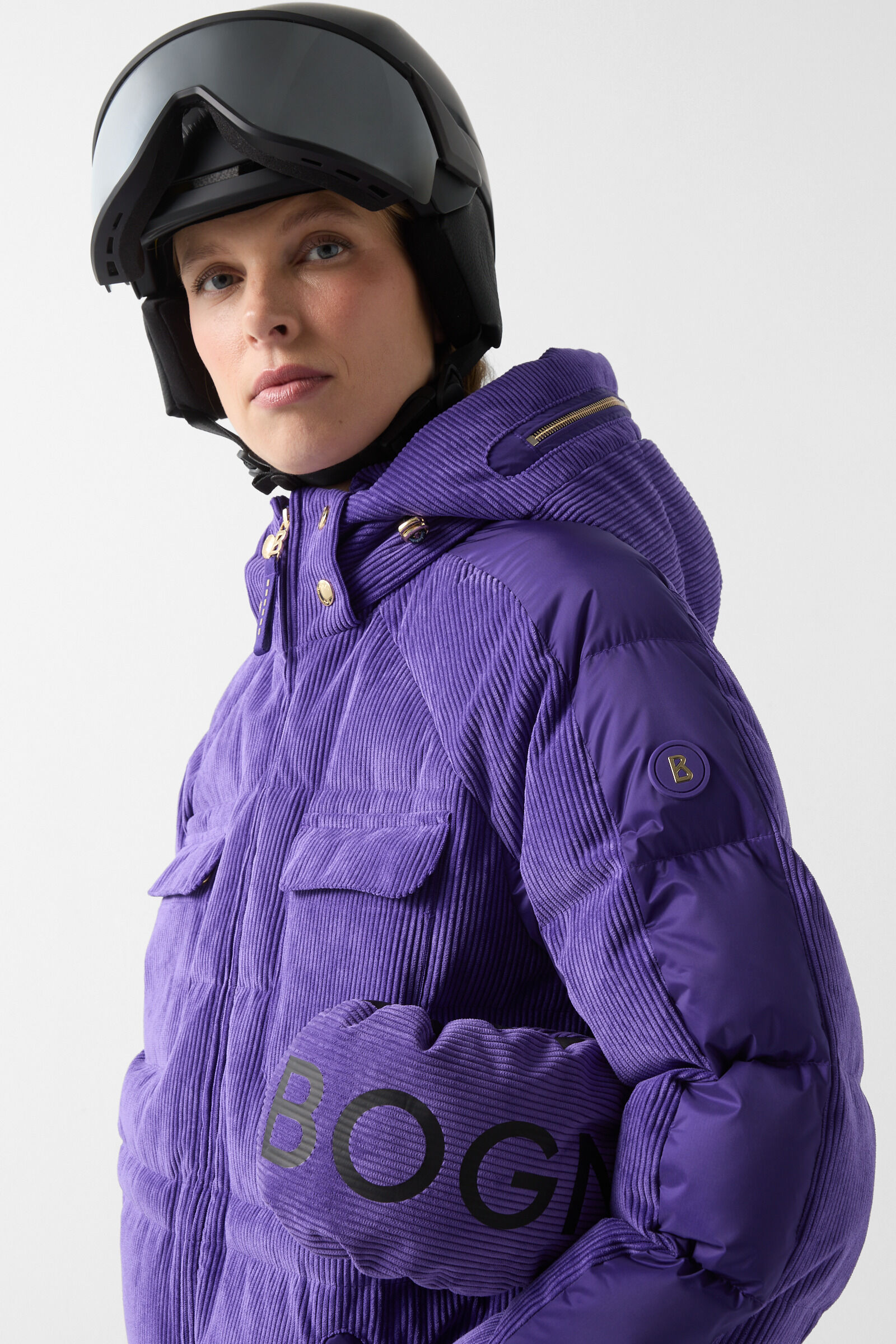 Marli corduroy ski jacket Violet