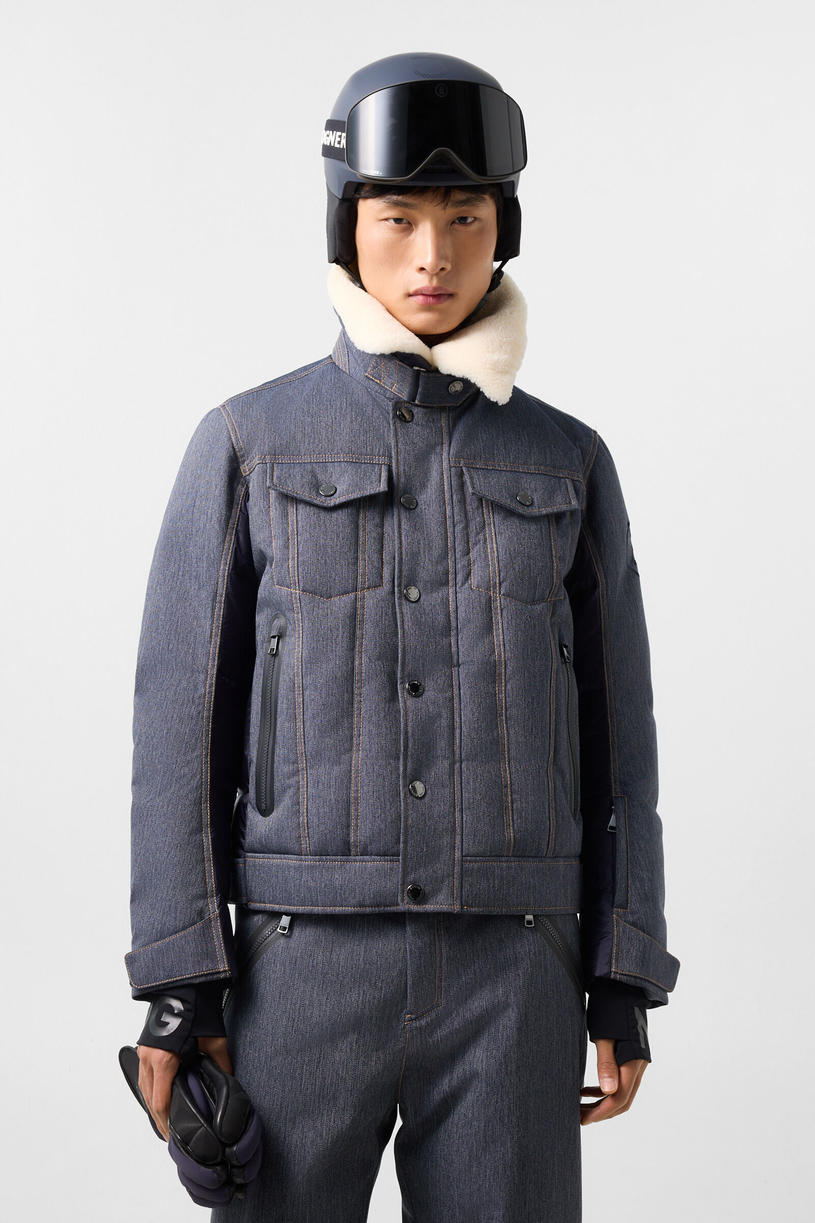 Jeen denim ski jacket Denim Blue