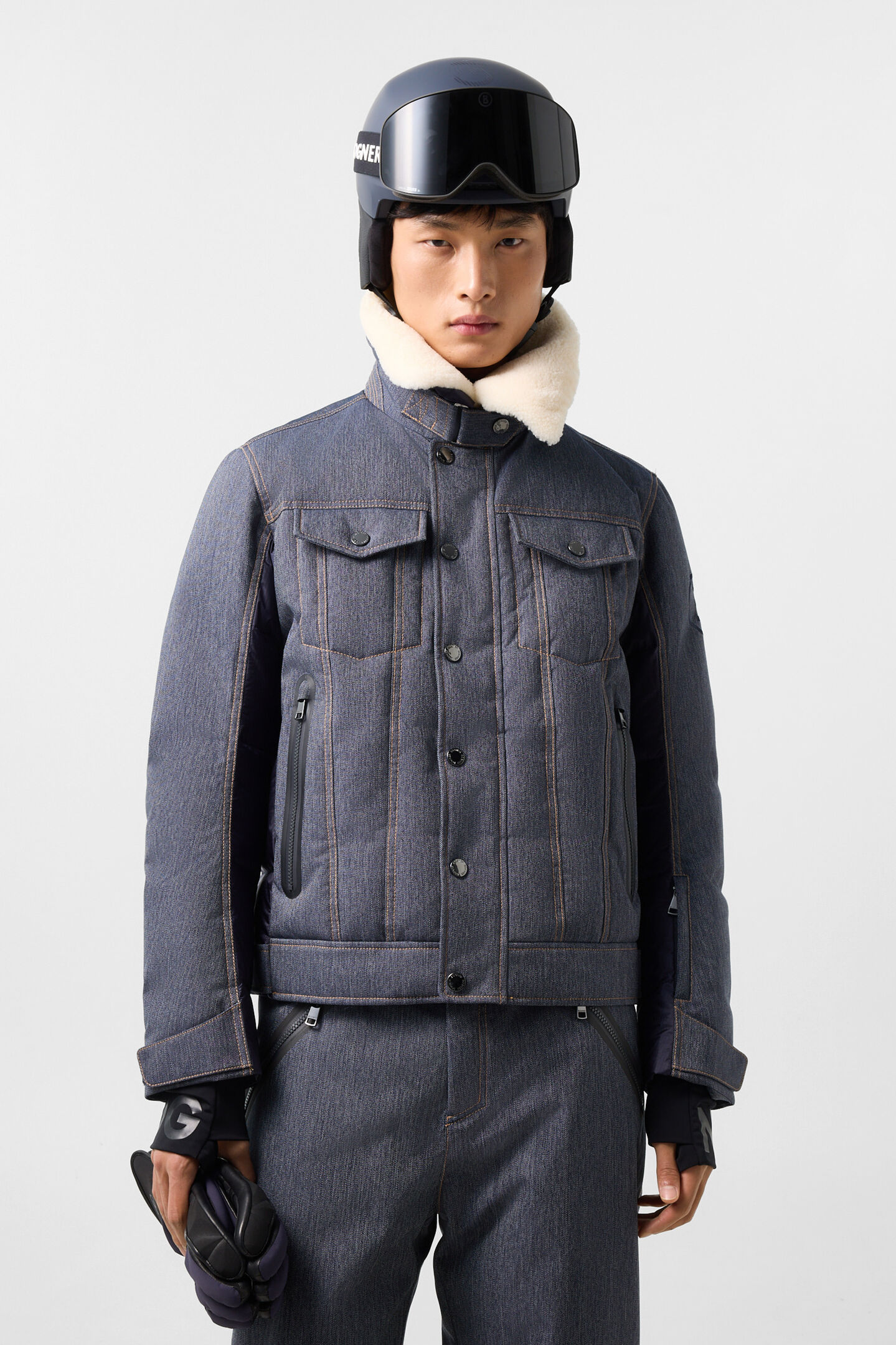 Jeen denim ski jacket Denim Blue