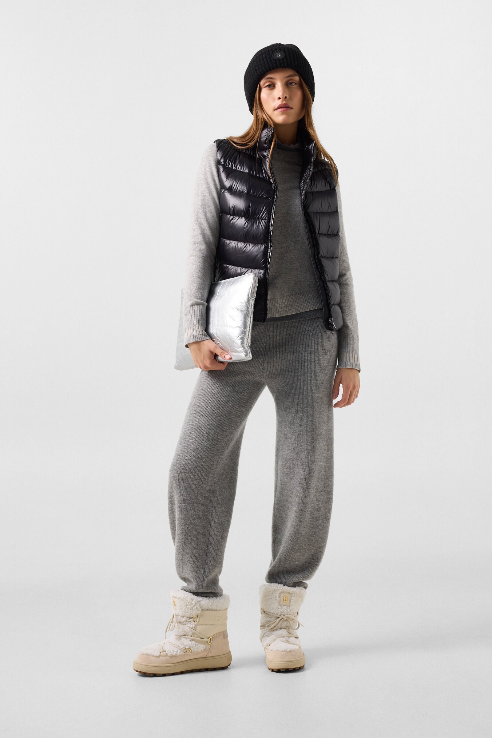 Vanessa pure new wool and cashmere jumper Light grey