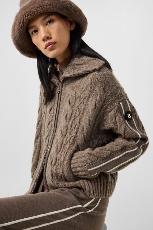 Schurwoll-Strickjacke Lotta Hazel