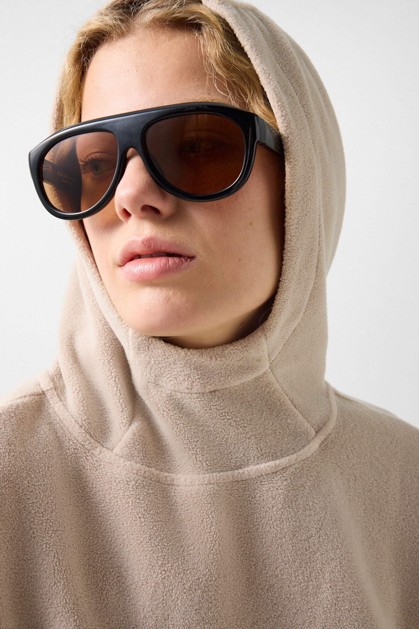Midlayer-Fleece-Hoodie Iva Beige