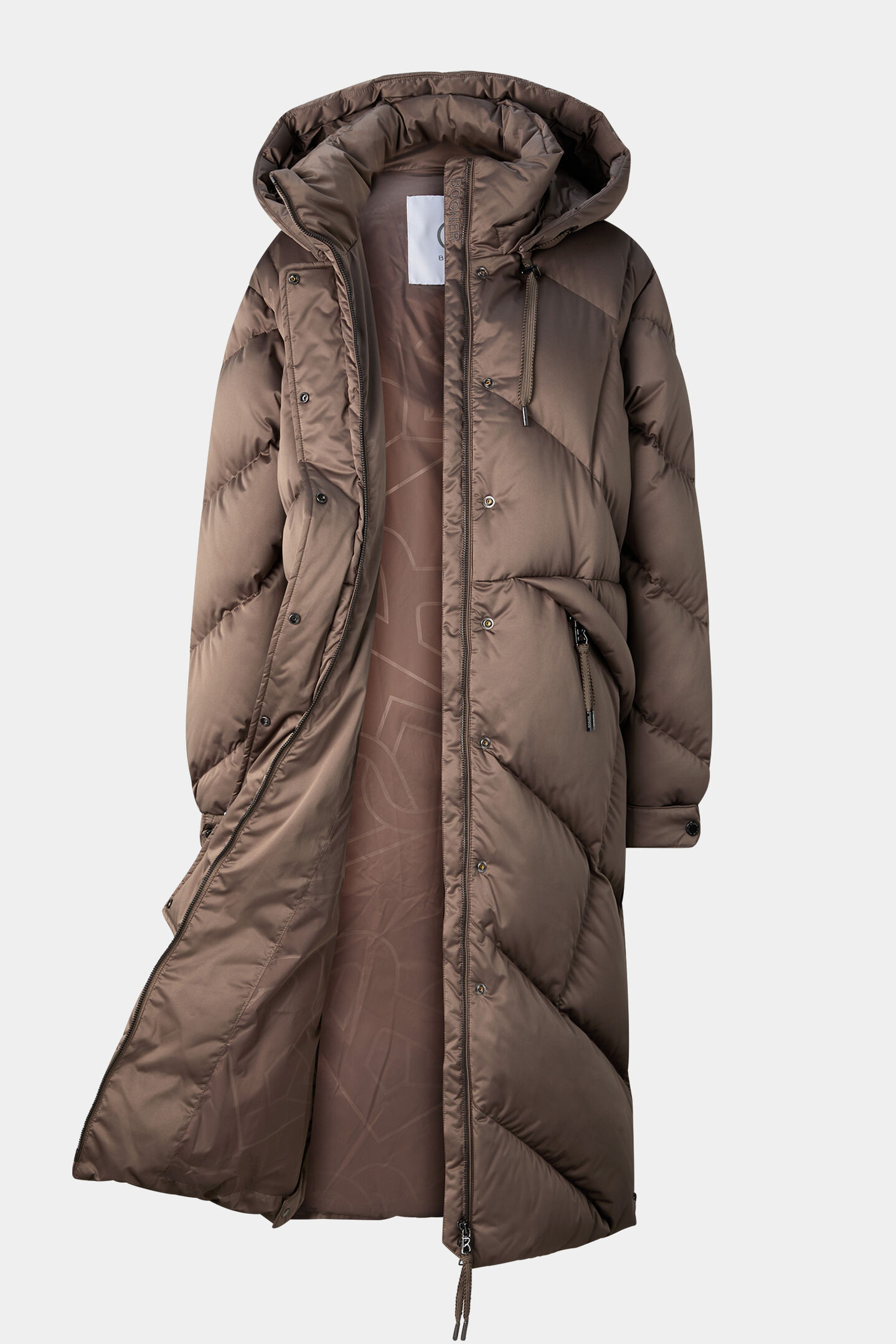 Ginny down coat Grey-brown