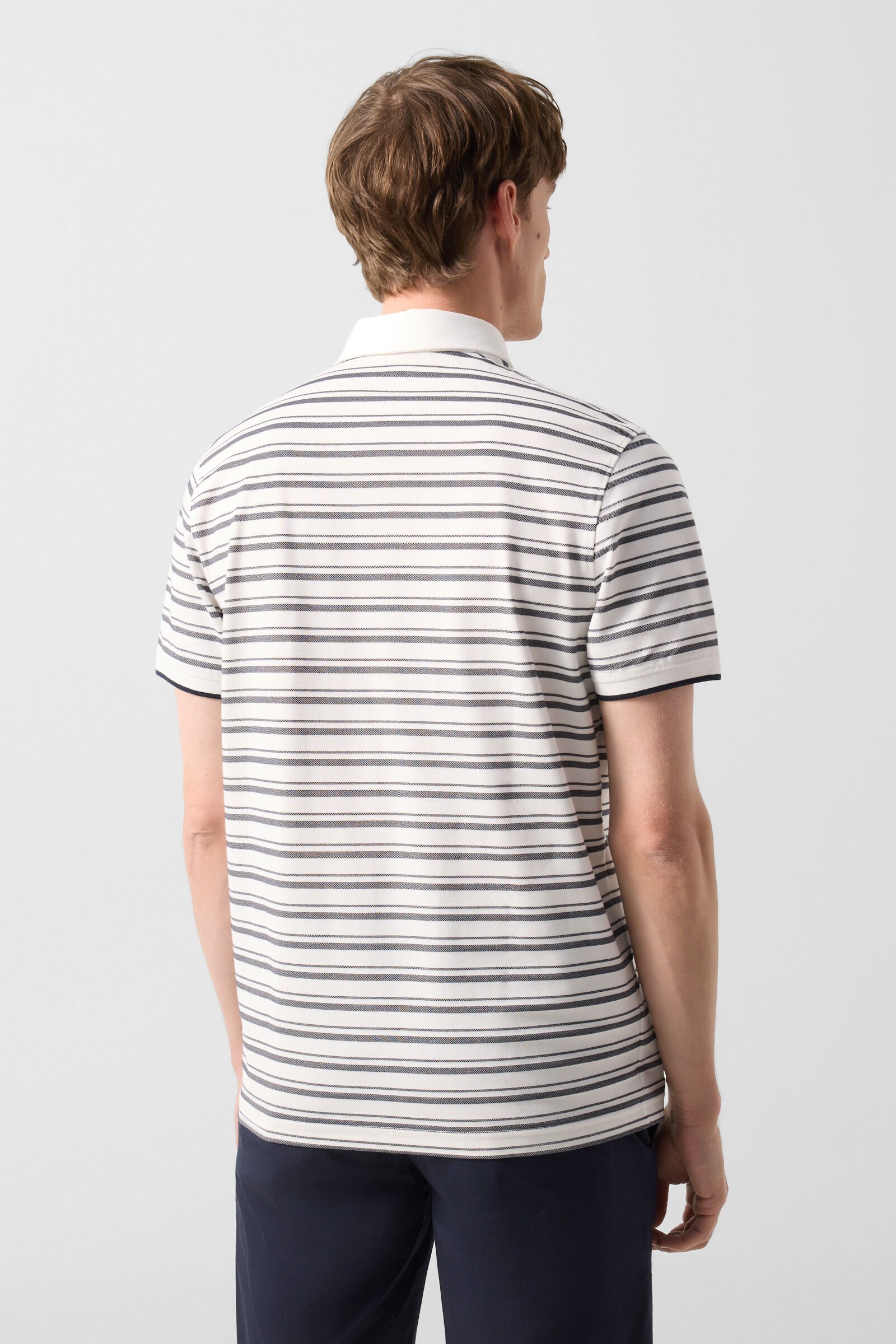 Timo polo shirt Black/Off-White