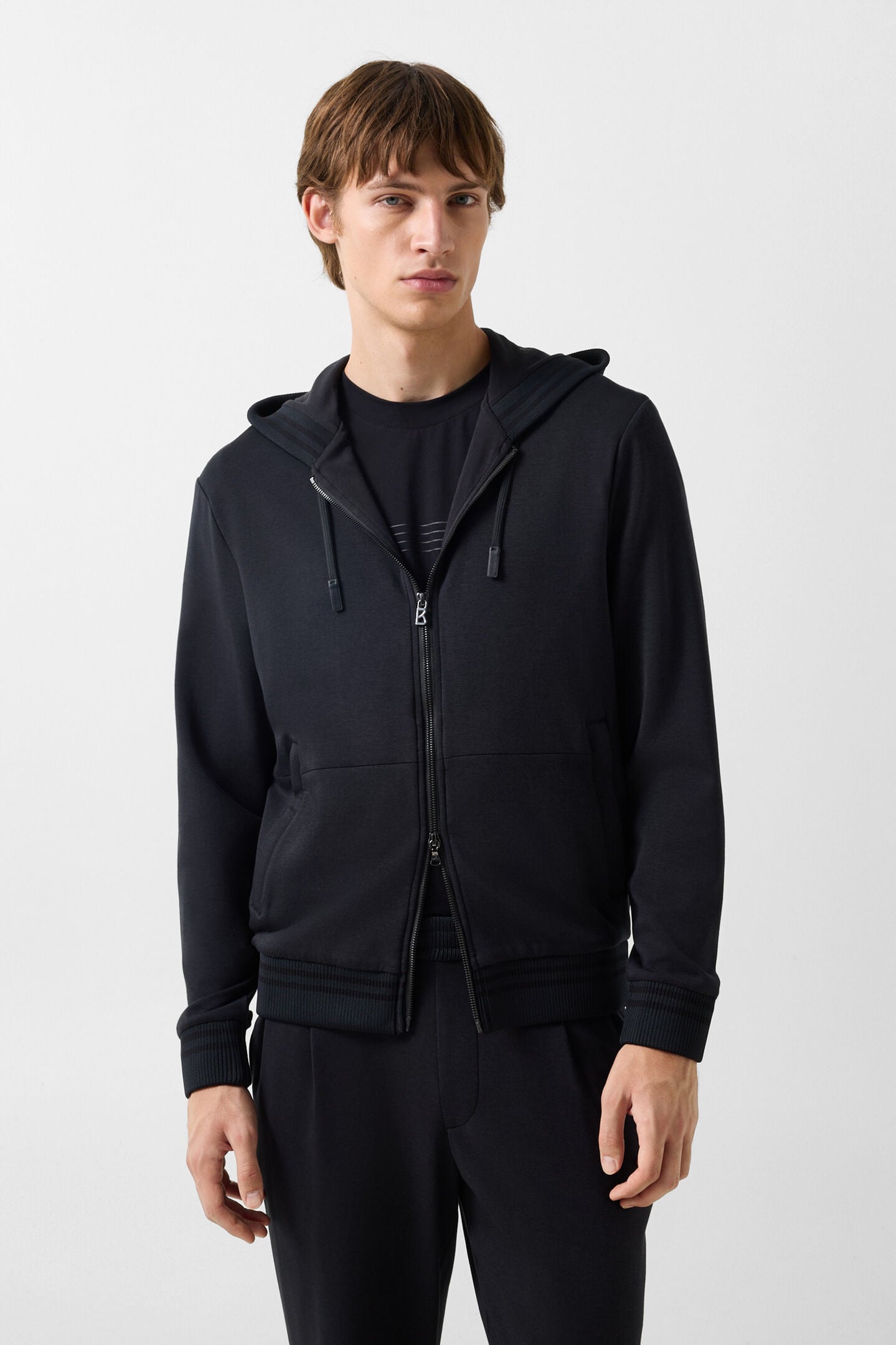 Forest Hoodie Jersey Jacket Black