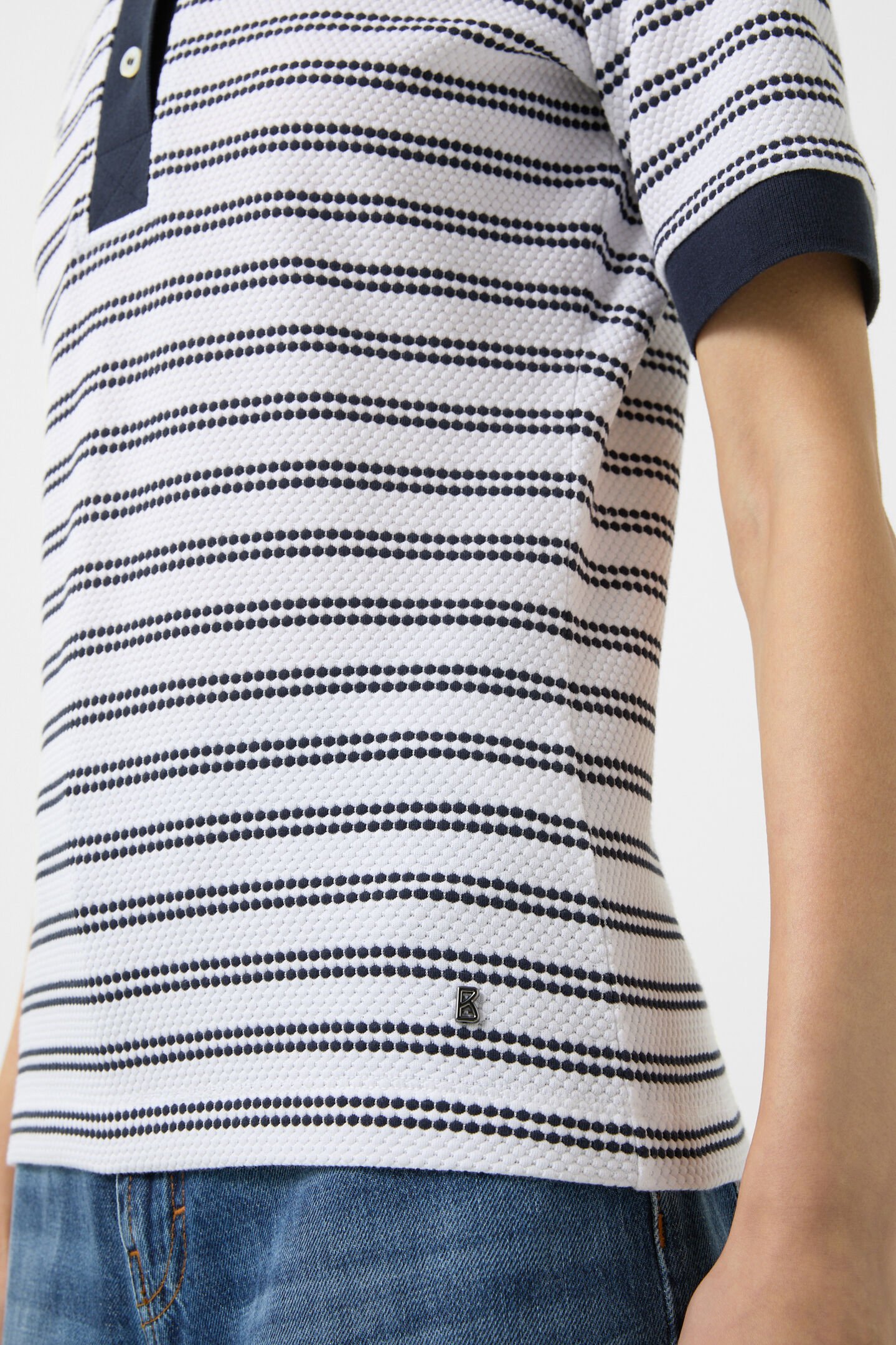 Wendy Polo shirt Navy blue/White