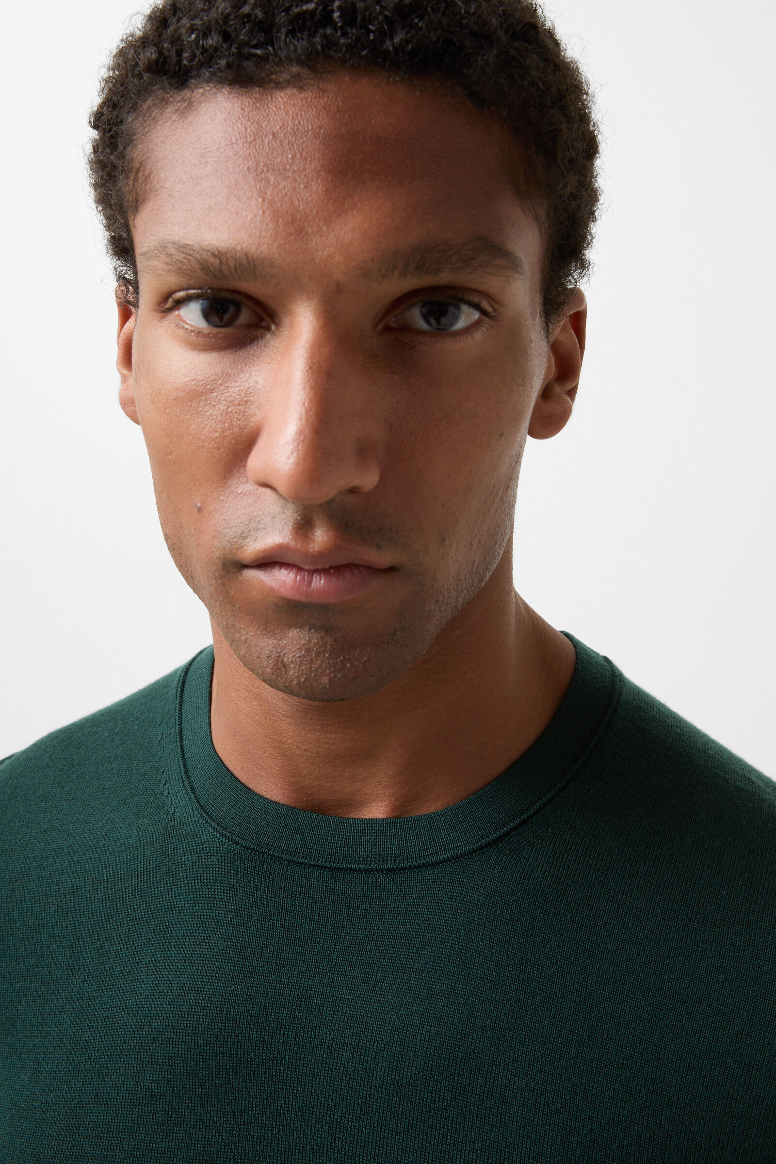 Fine knit jumper Ole Dark green