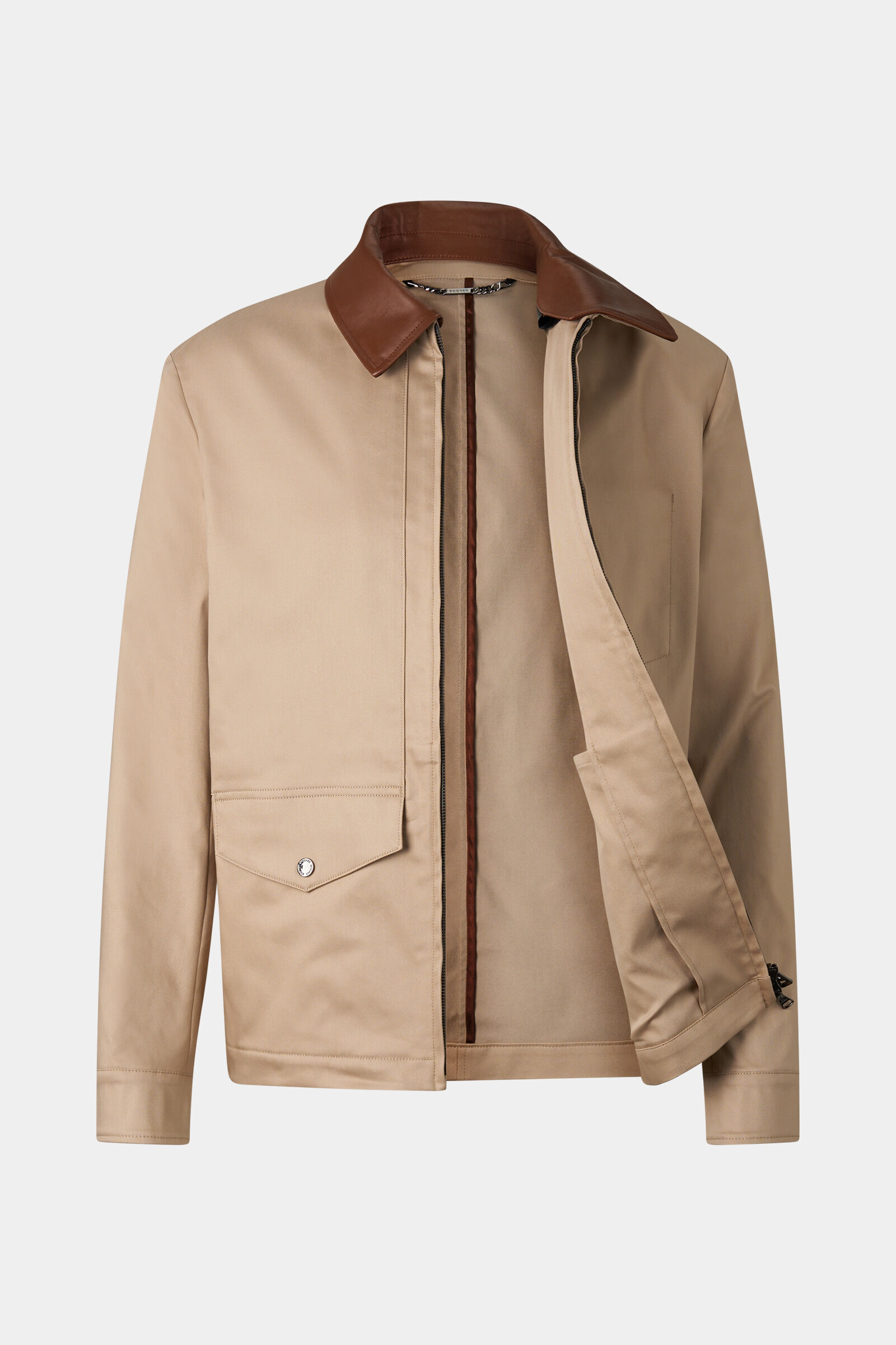 Twill-Jacke Mirco Beige