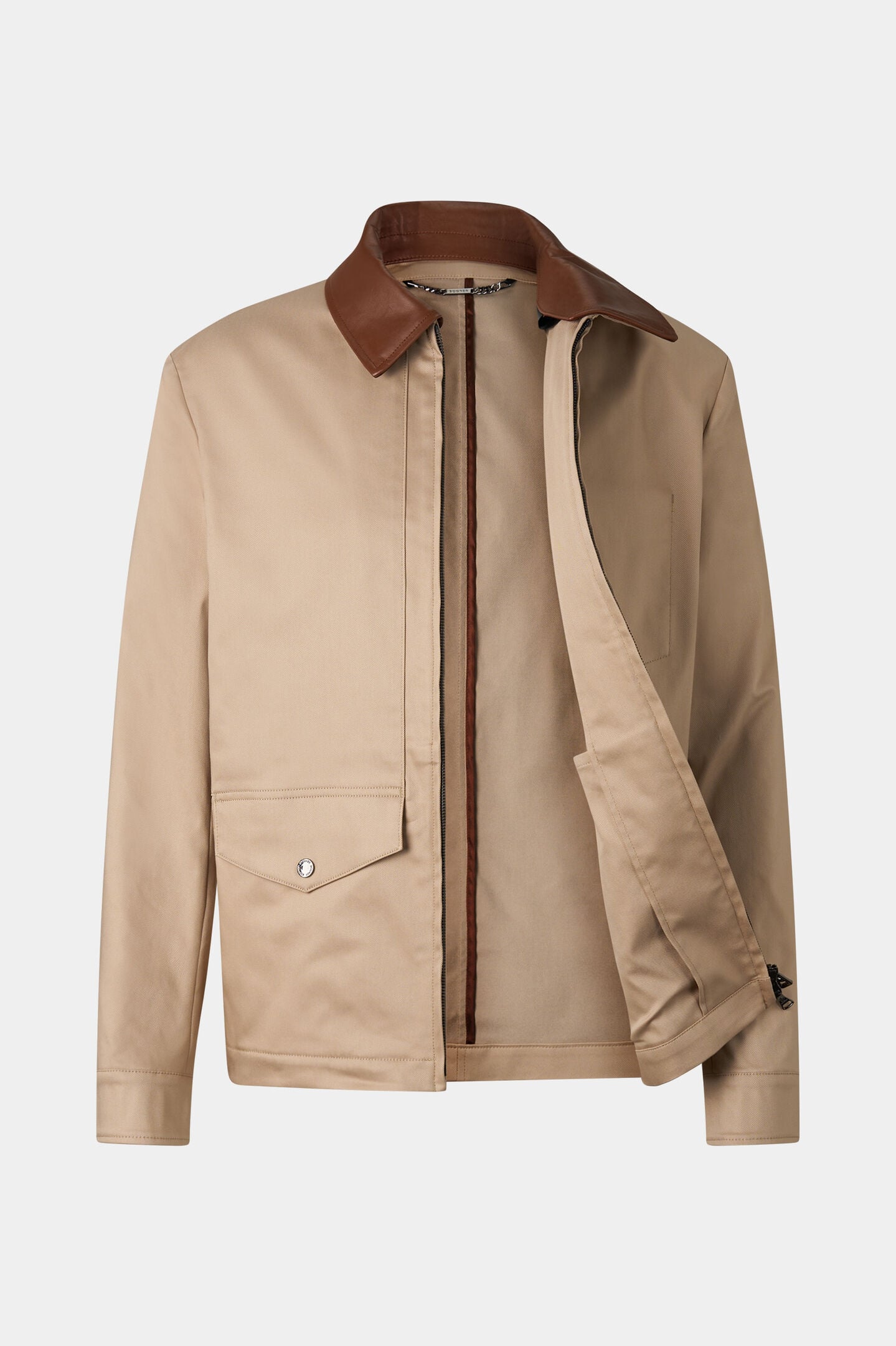 Twill-Jacke Mirco Beige