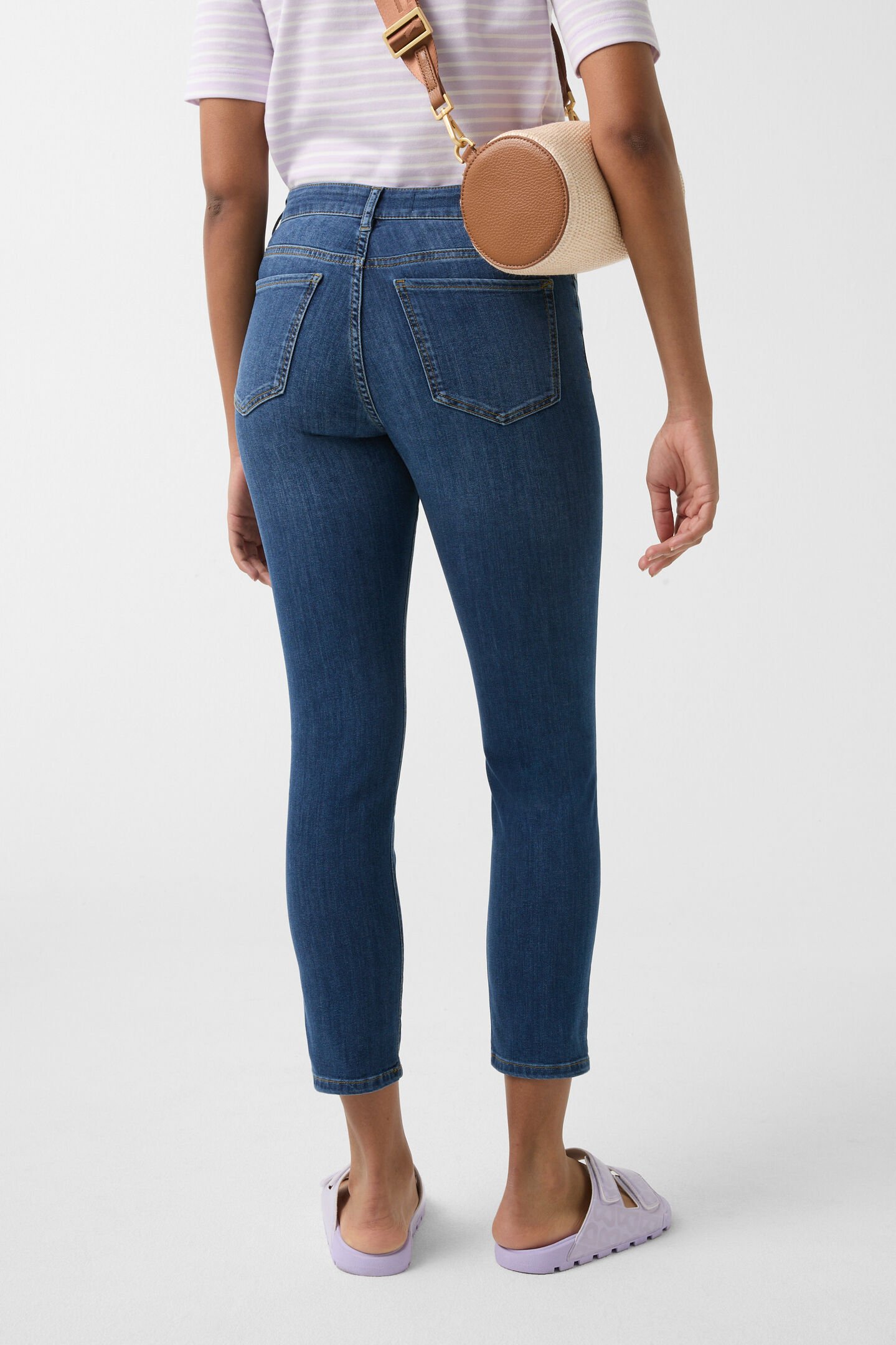7/8-Slim Fit Jeans Julie Denim Blue
